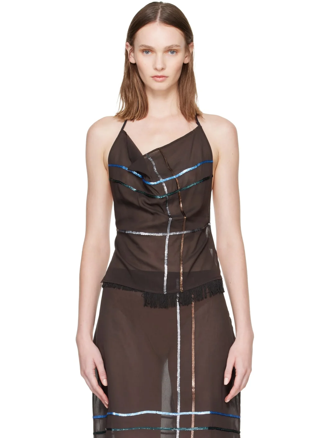 Brown Vermont Tank Top - 1