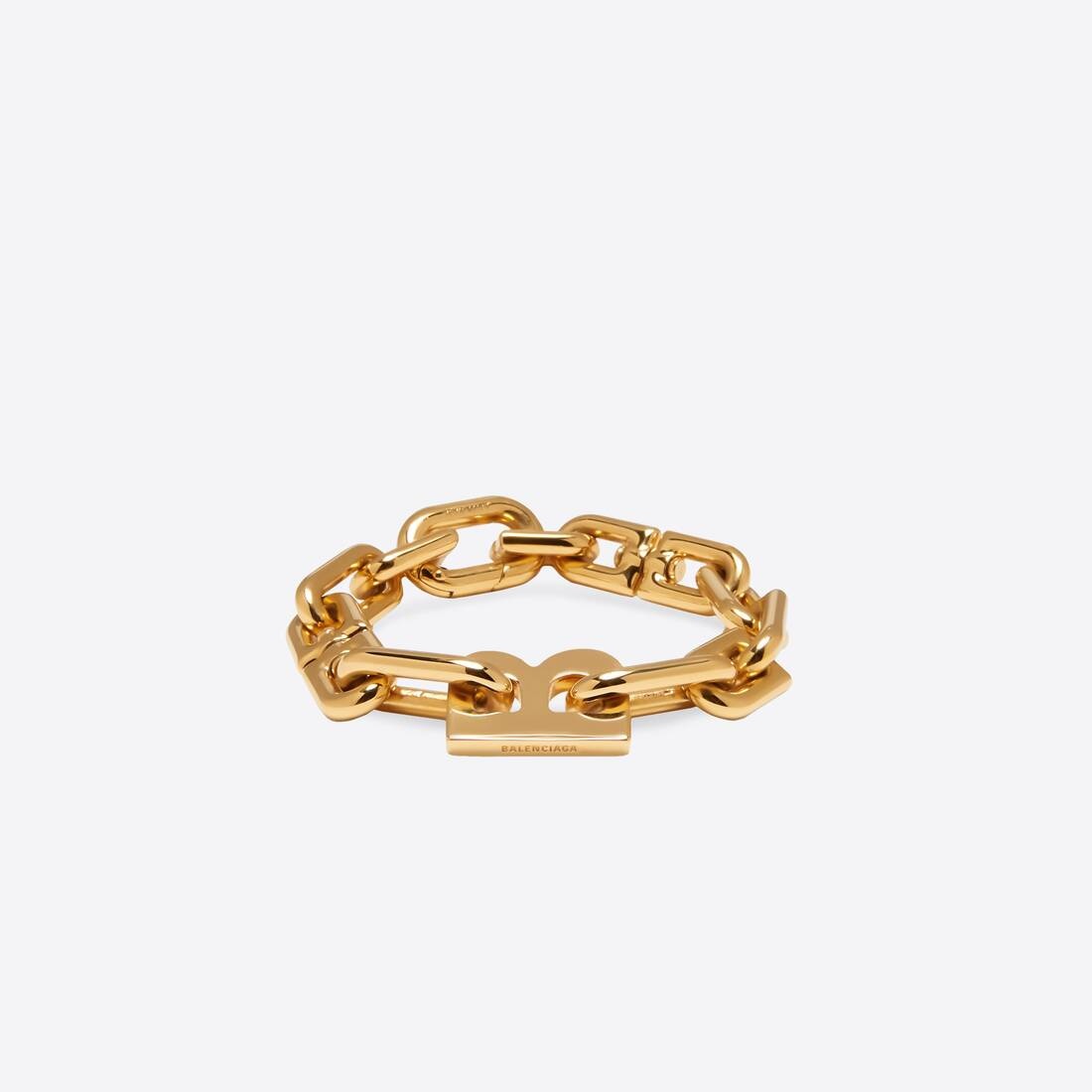 B Chain Thin Bracelet in Gold - 1