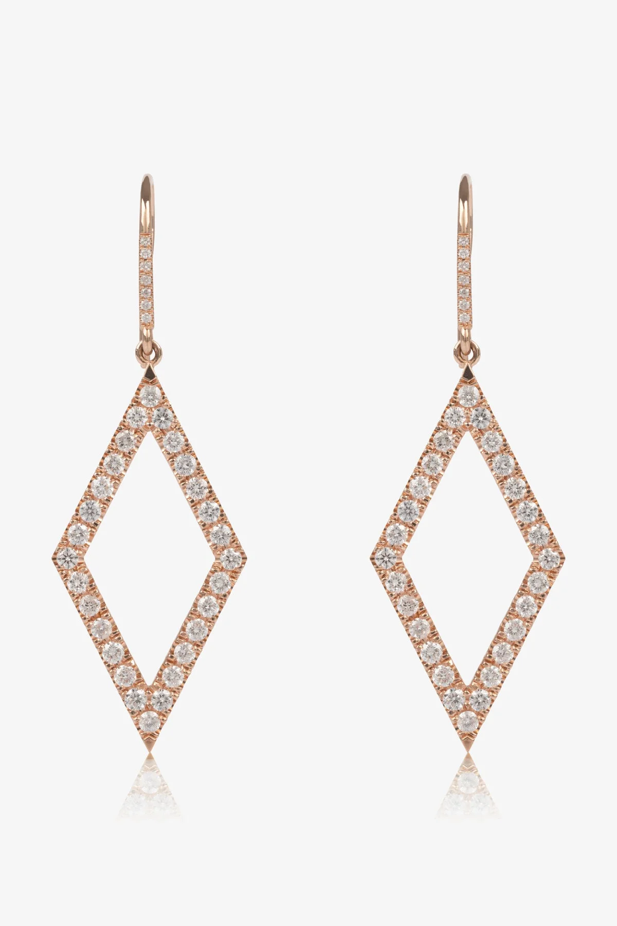 DIAMOND LOZENGE EARRINGS - 1