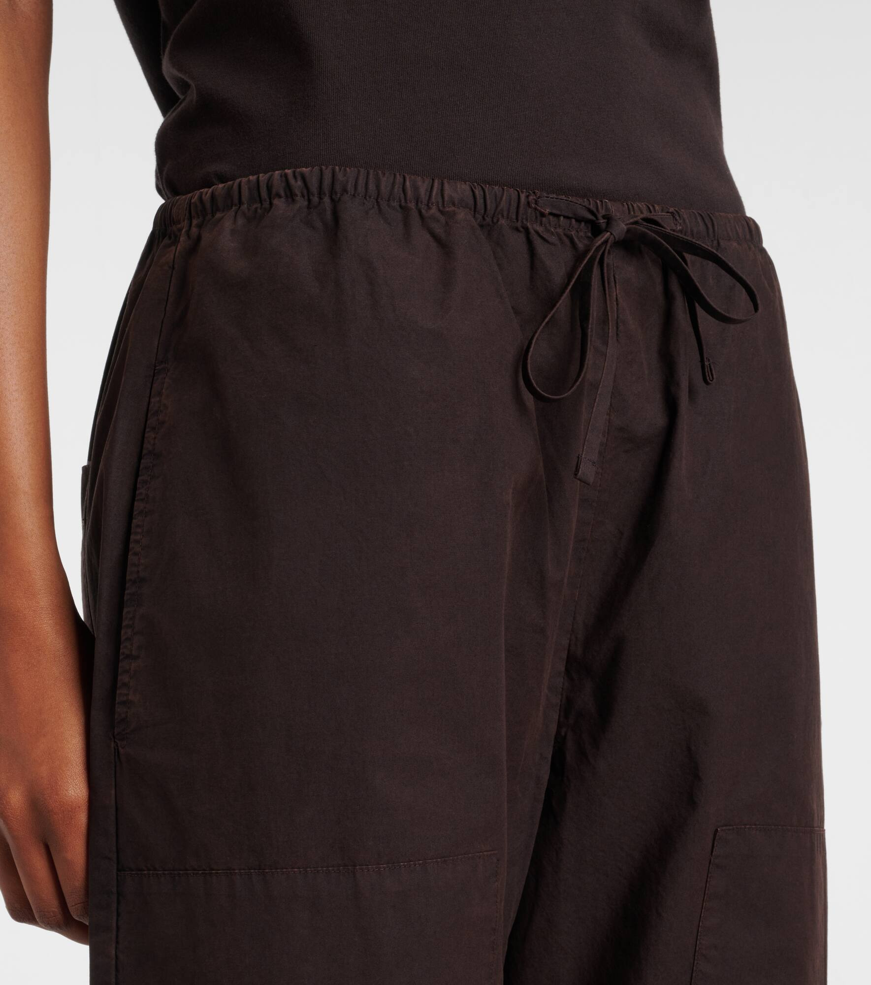 Kyoto cotton wide-leg pants - 4
