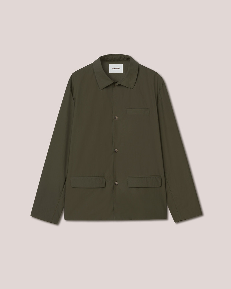 JAO - Point-collar overshirt - Olive 1