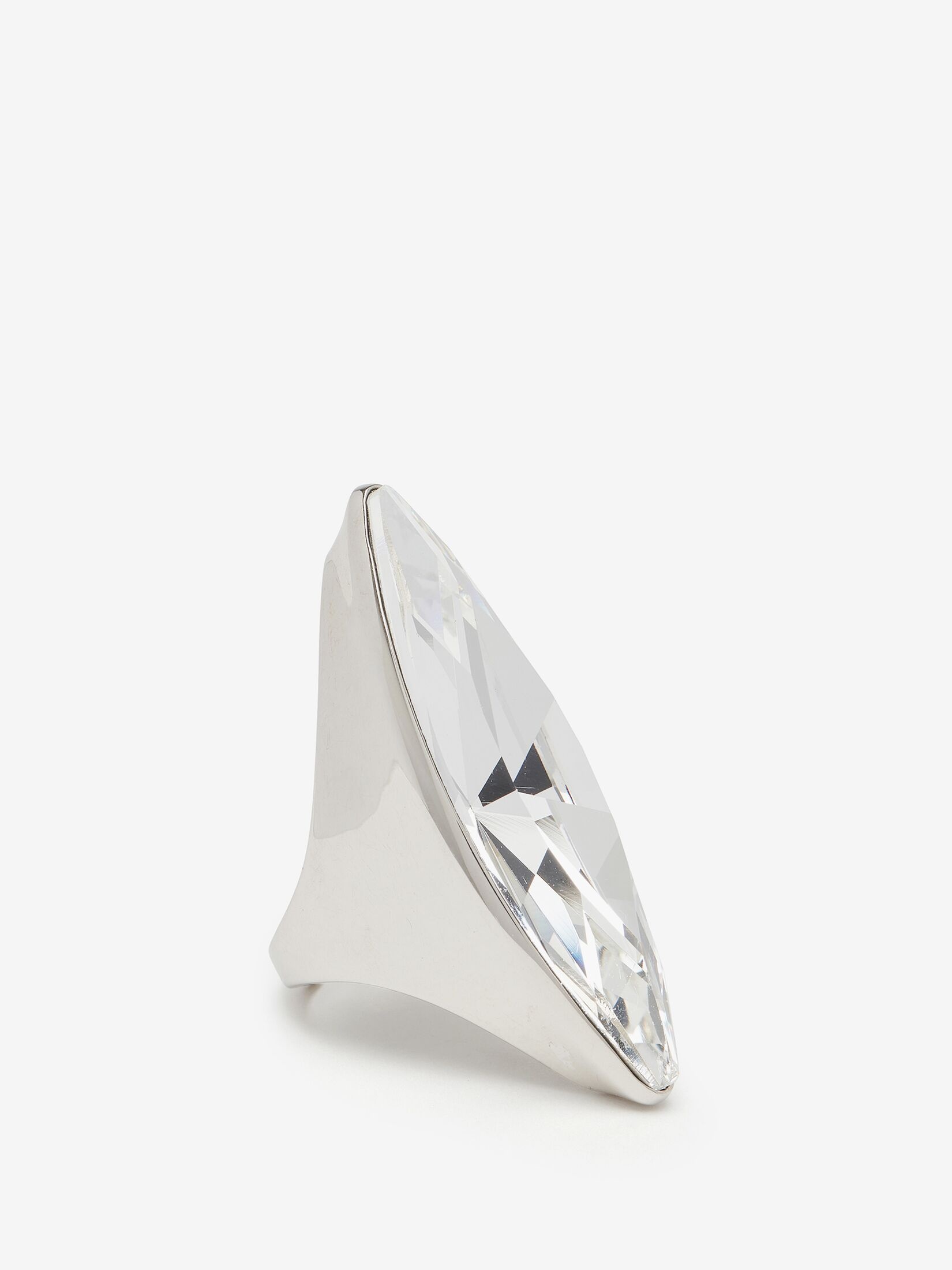 Women's Jewelled Shard Ring in Antique Silver - 2