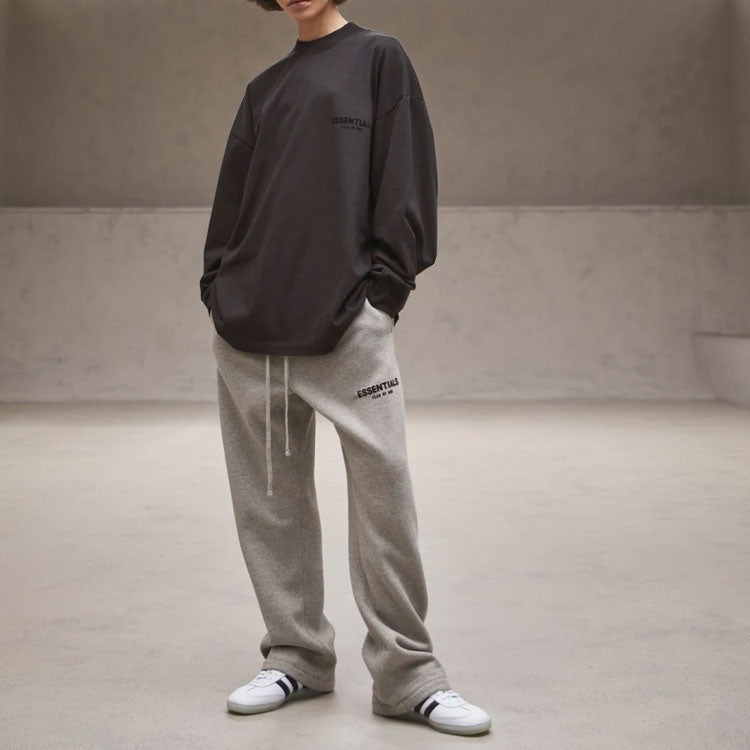 Fear of God Essentials SS22 Long Sleeve Tee Stretch Limo FOG-SS22-463 - 4