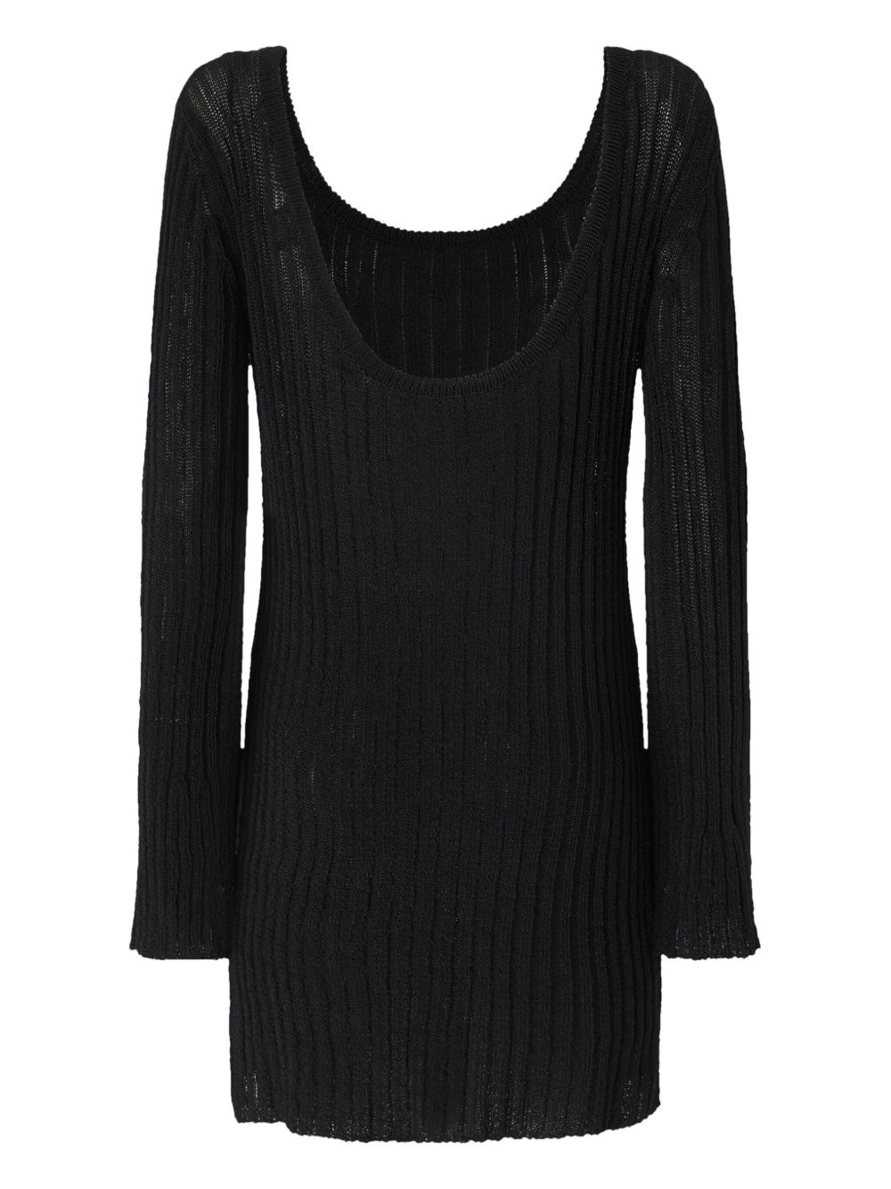 rib-knit mini dress - 2