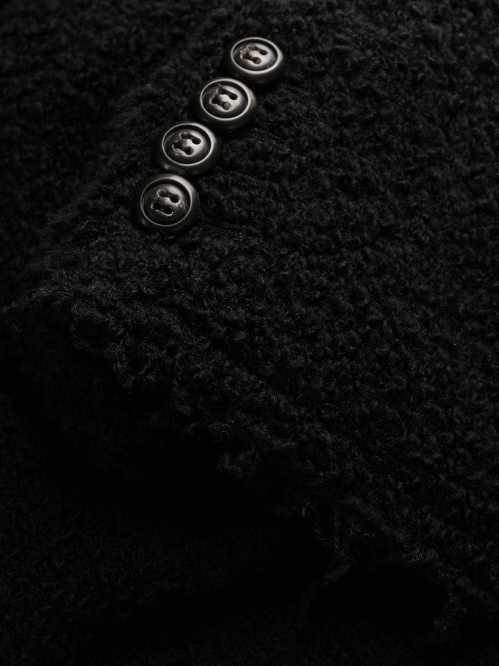 single-breasted bouclé coat - 7