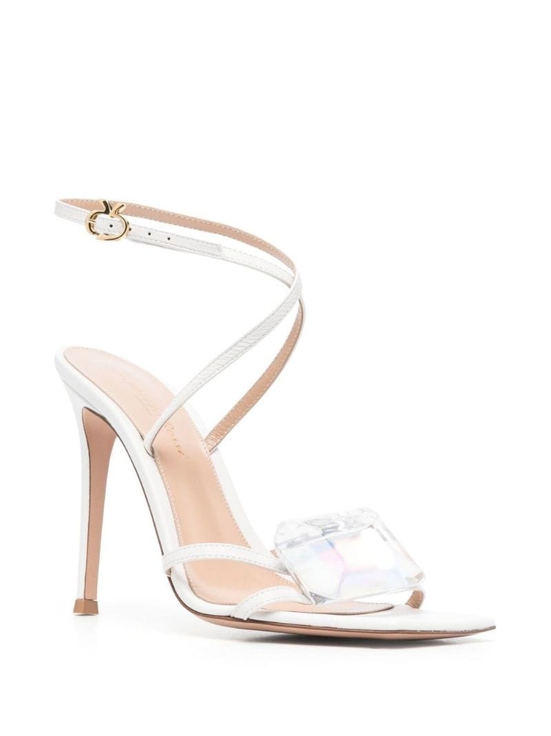 crystal strappy sandals - 2