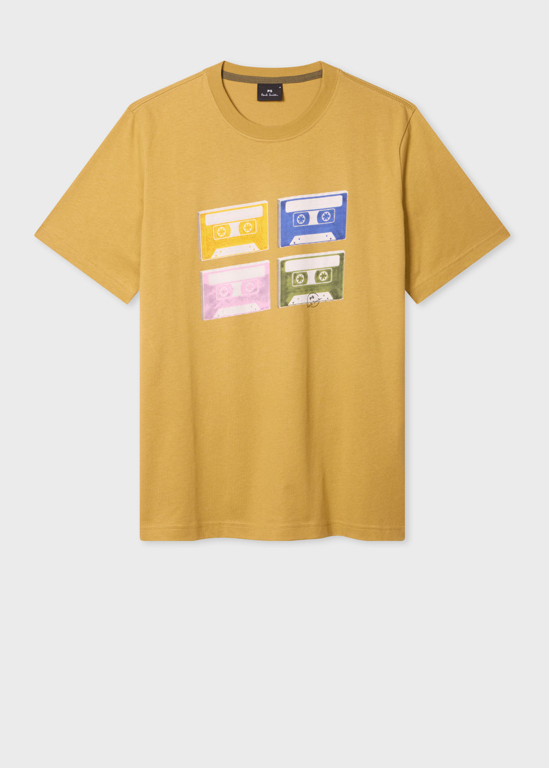Yellow 'Tapes' Print T-Shirt 1