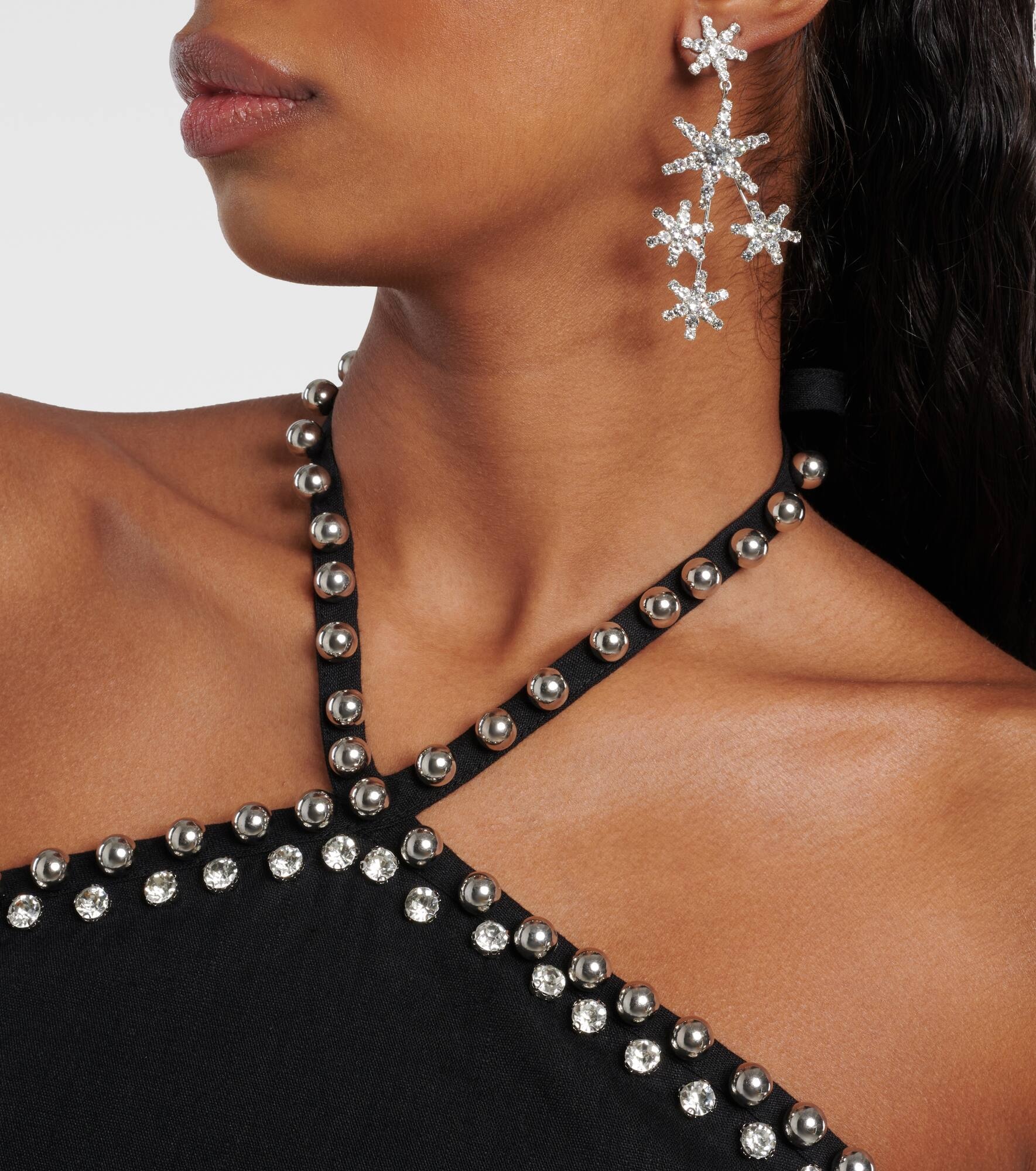 Chiron embellished drop earrings - 3