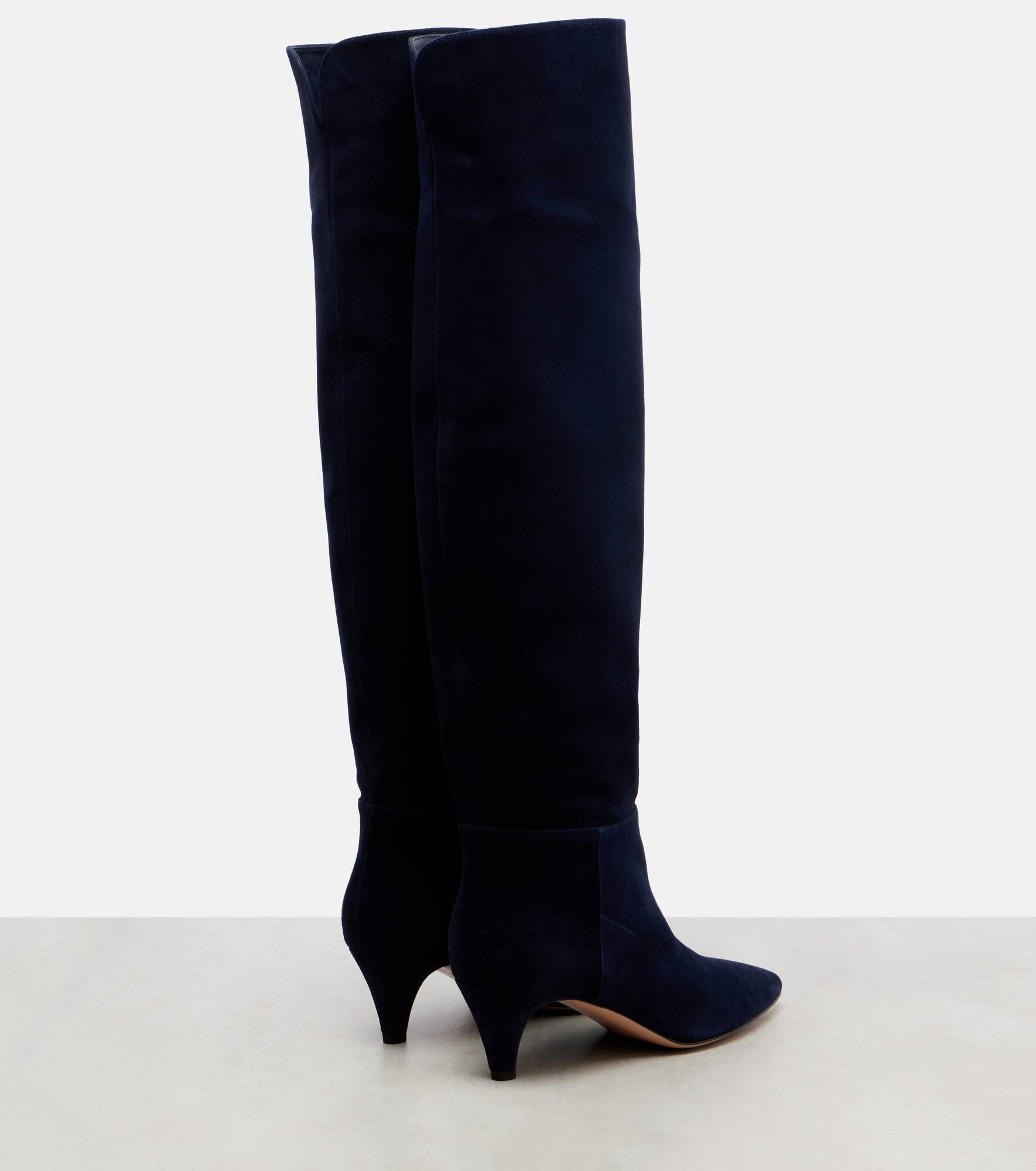 Pointy 55 suede knee-high boots - 2