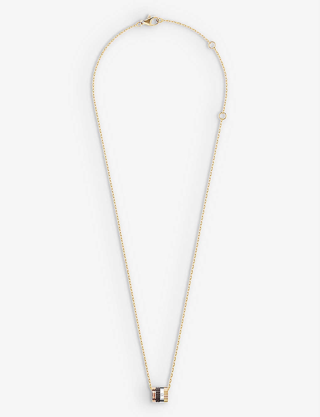 Quatre Classique 18ct yellow, white and rose-gold and diamond necklace - 1