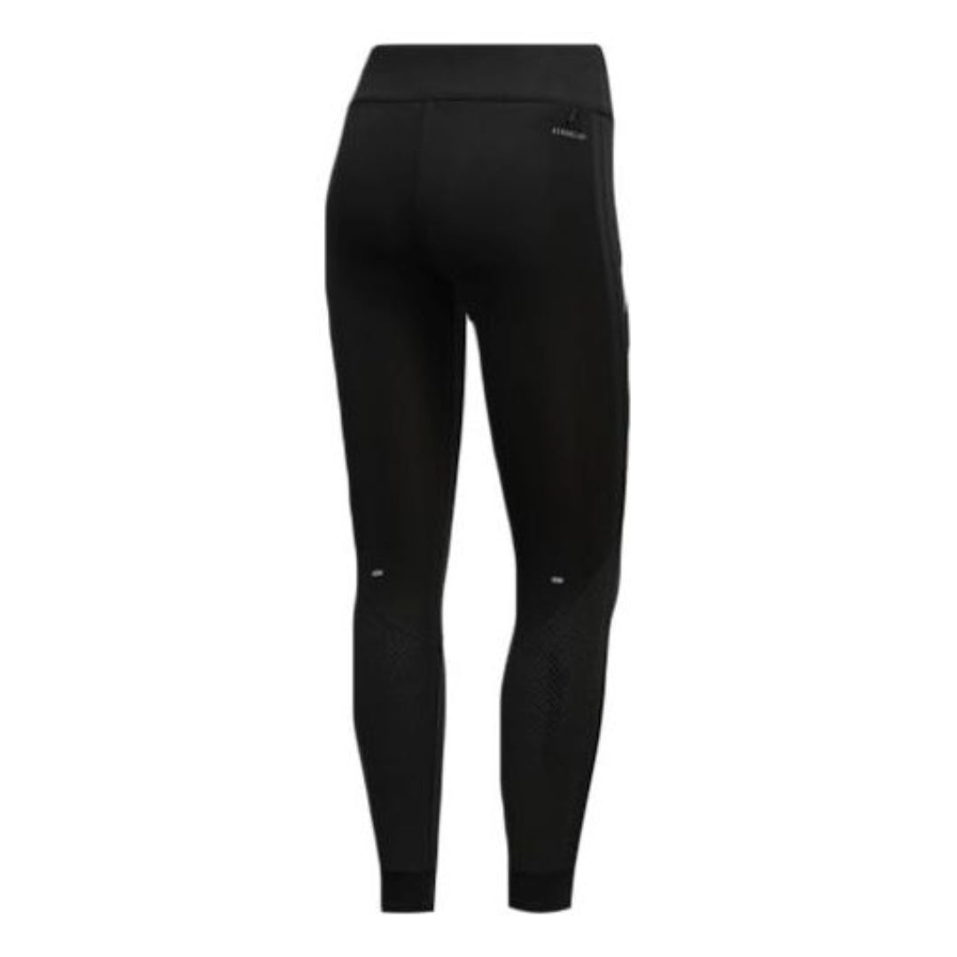 (WMNS) adidas Own The Run 3-Stripes Fast Tights Asia Sizing 'Black White' FP7539 - 2