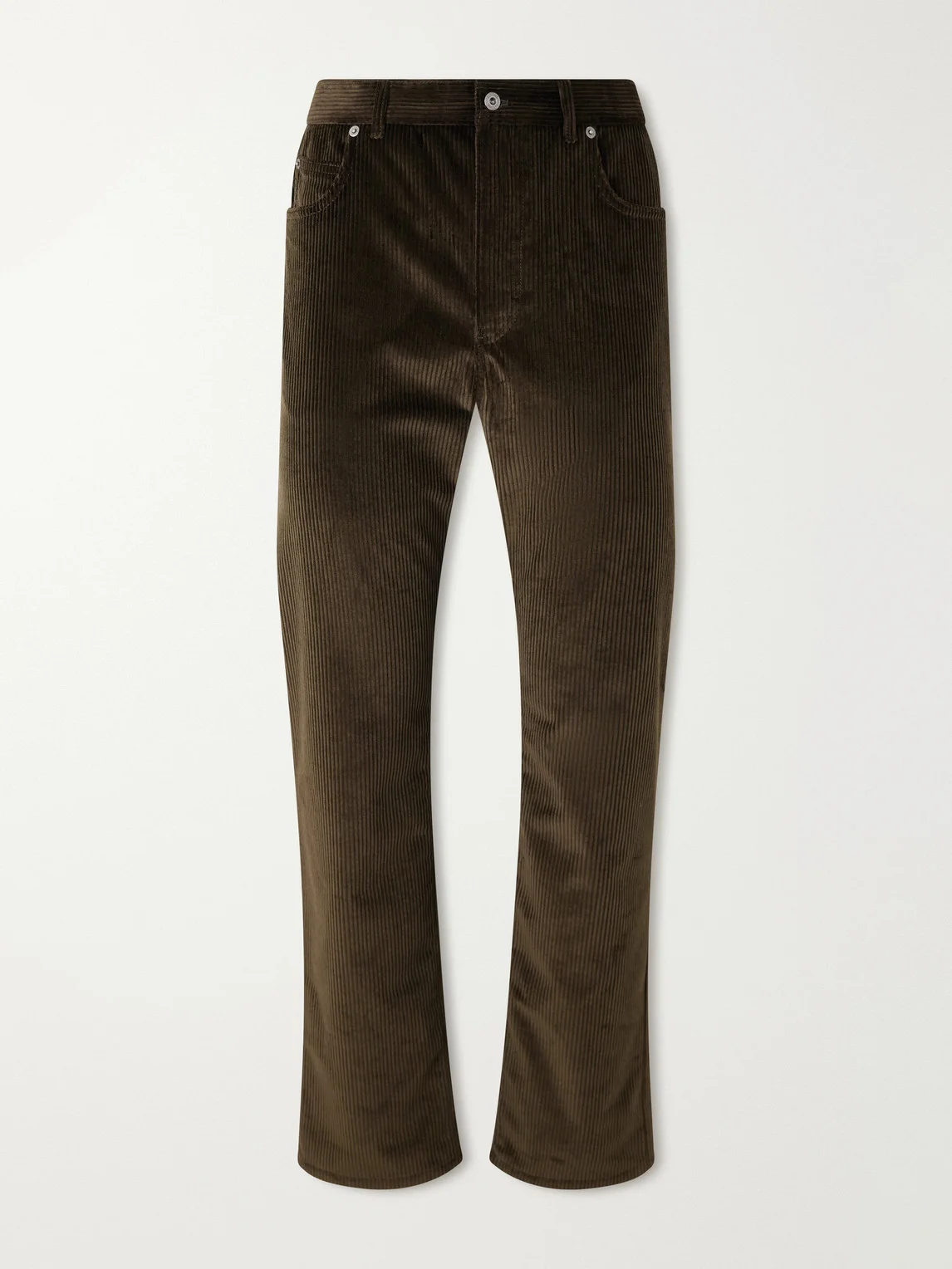 Straight-Leg Cotton-Corduroy Trousers - 1