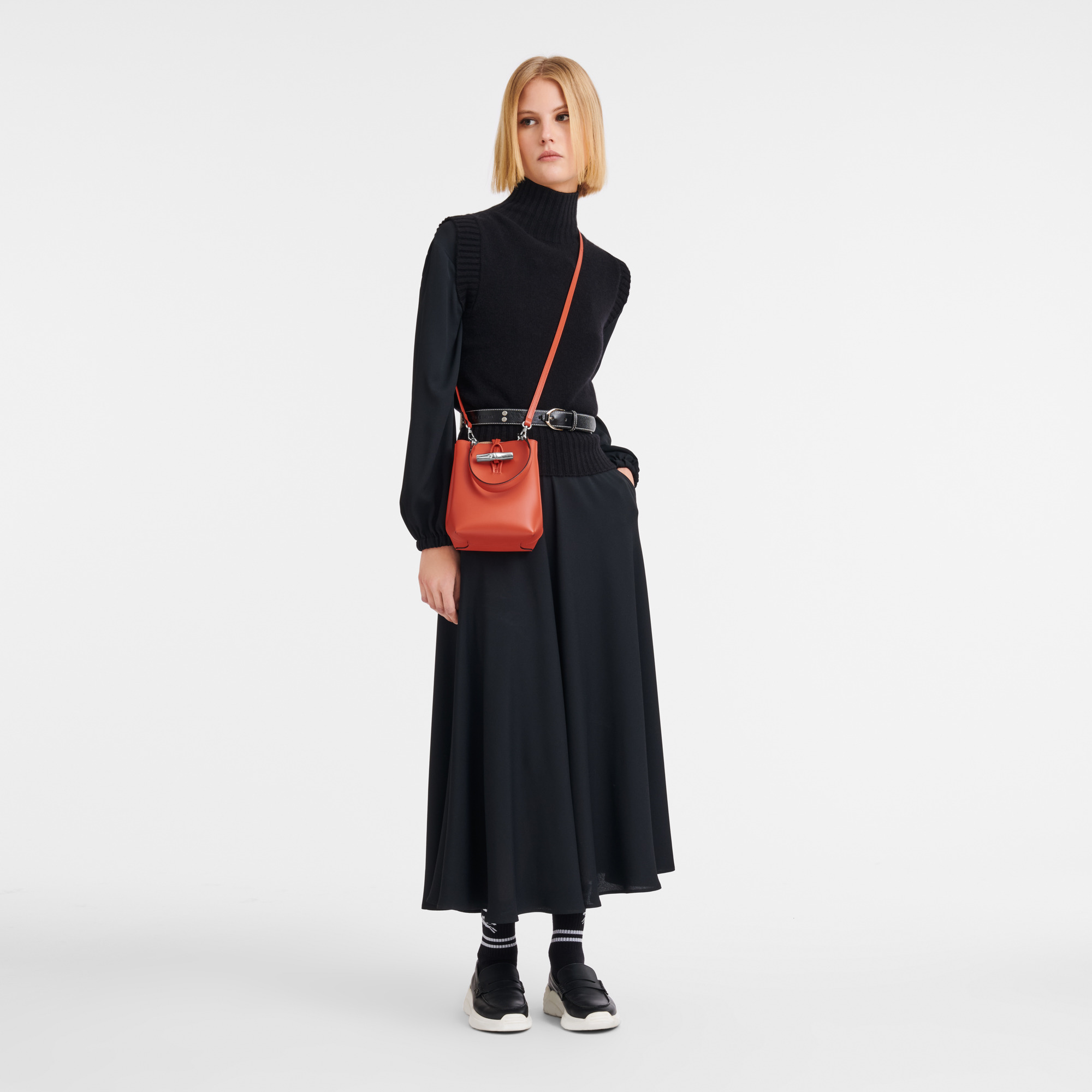 Le Roseau XS Bucket bag Paprika - Leather - 2