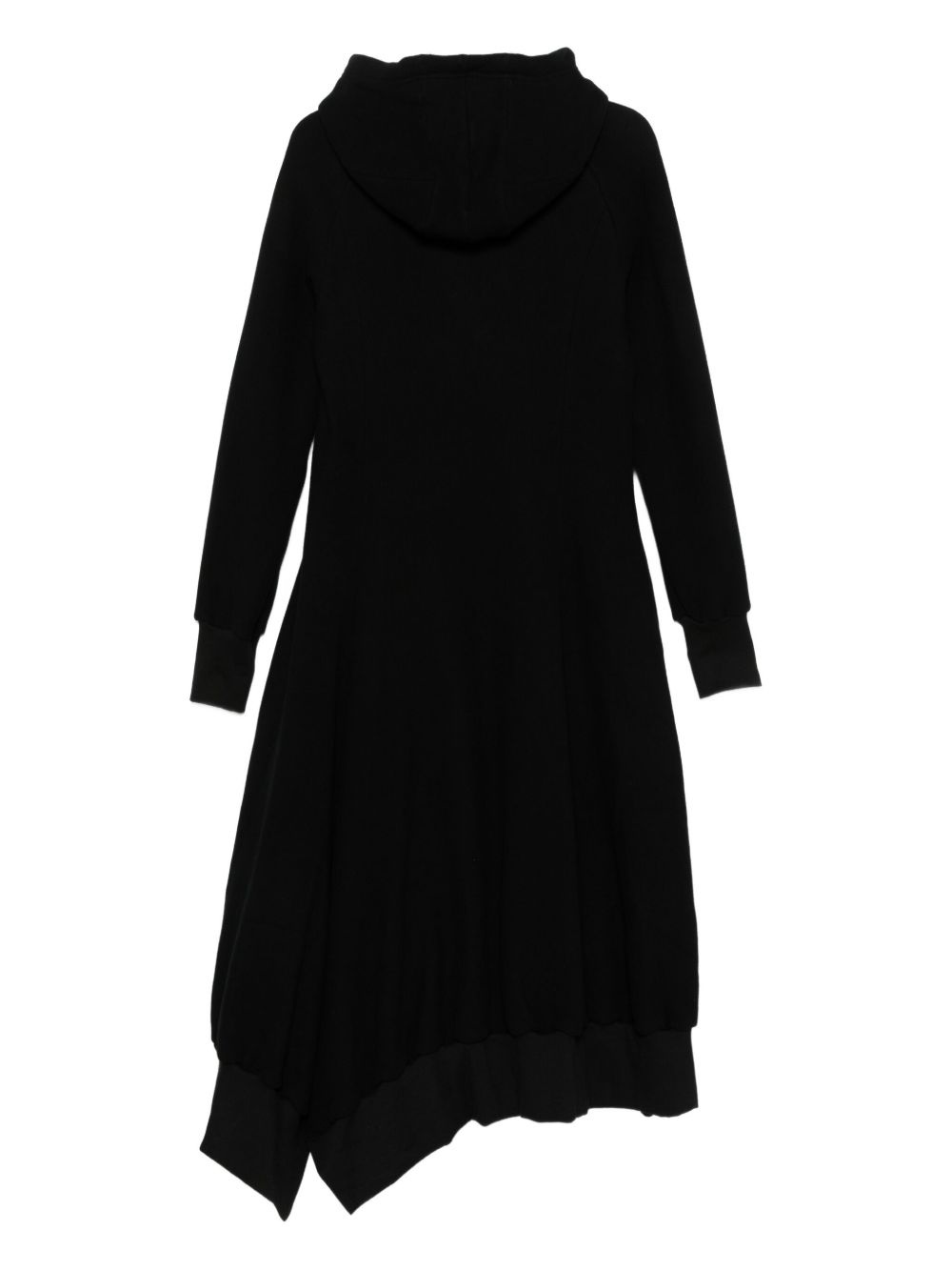 hooded asymmetrical coat - 2