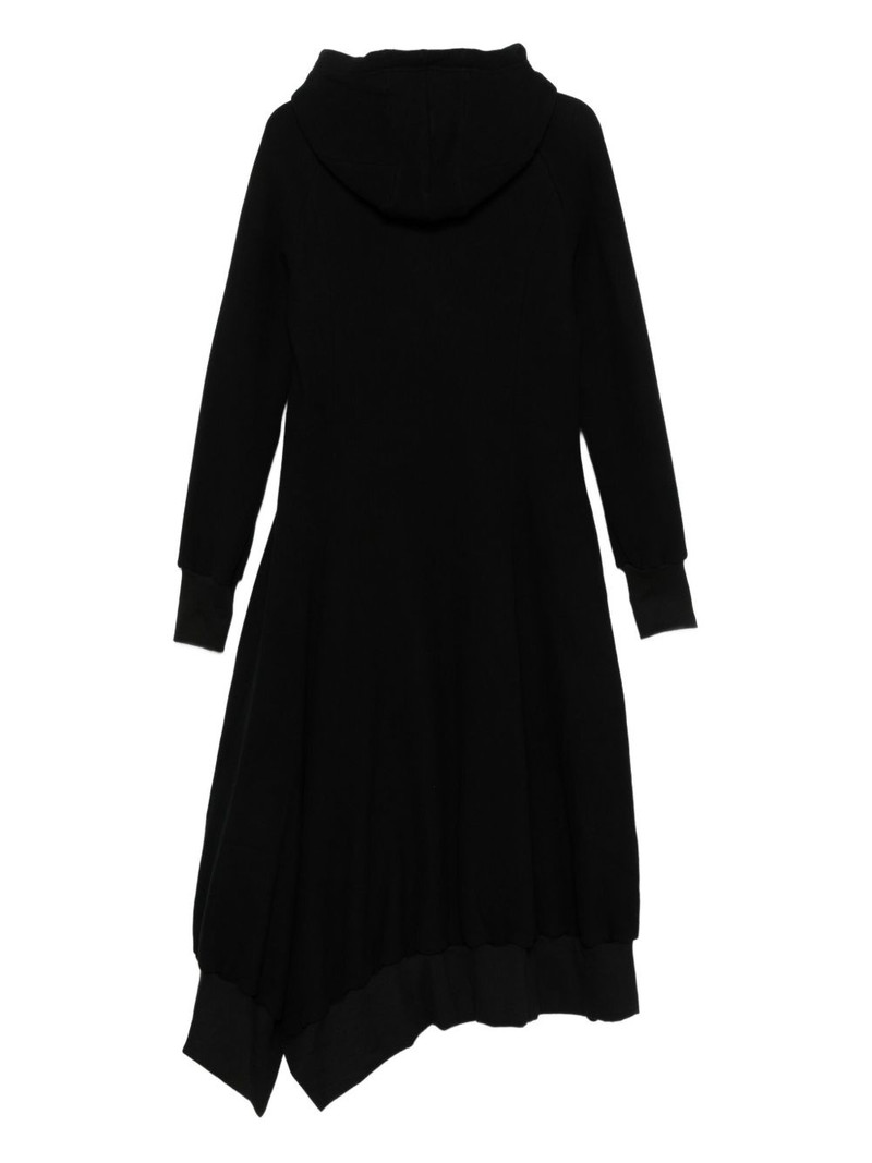 Yohji Yamamoto hooded asymmetrical coat outlook