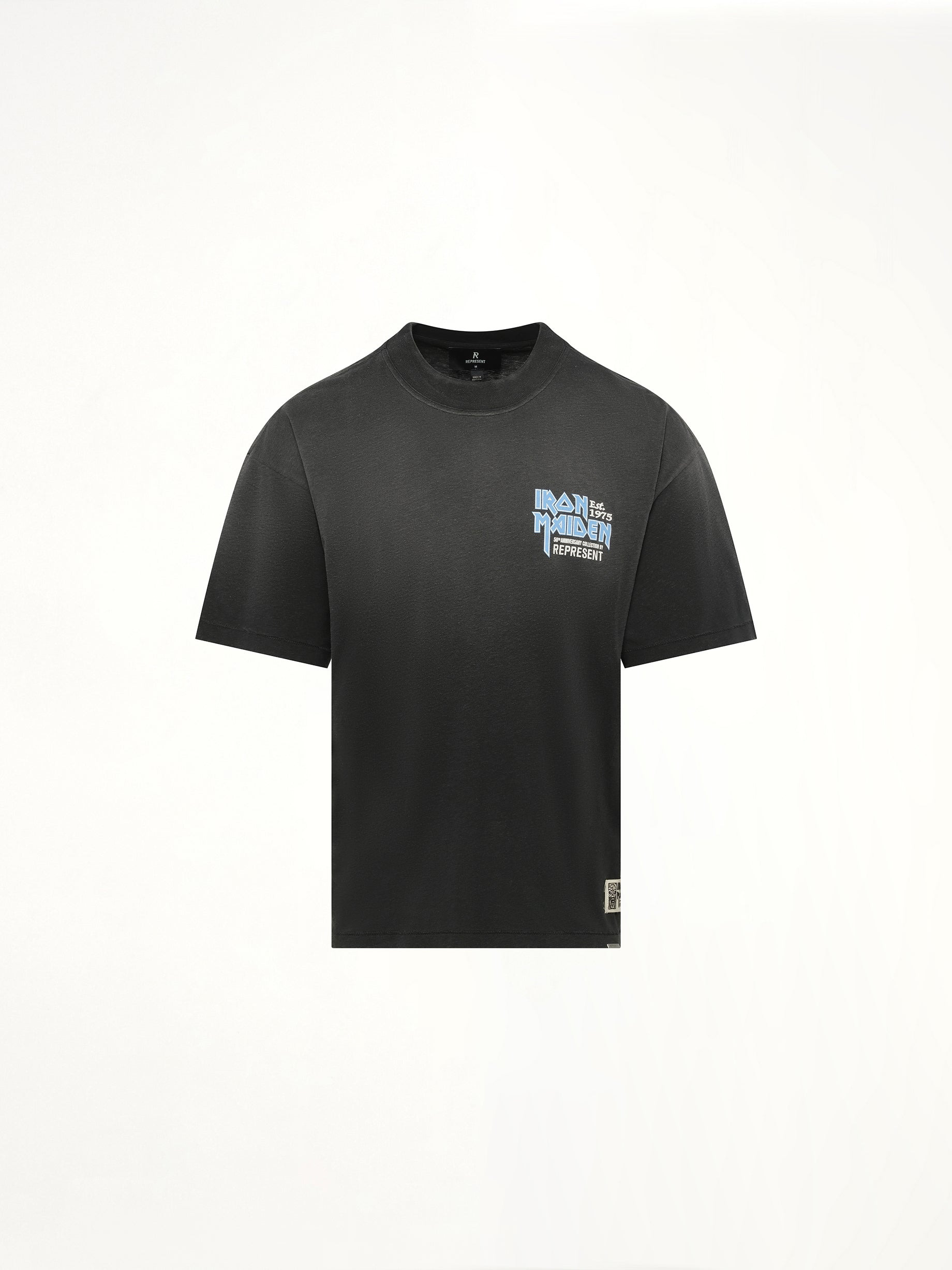 Iron Maiden Anniversary T-Shirt in Stained Black - 2