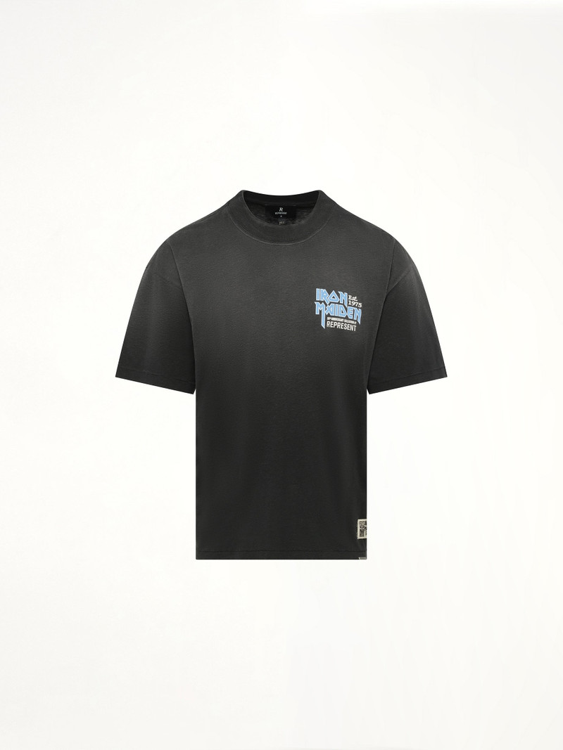 REPRESENT Iron Maiden Anniversary T-Shirt in Stained Black outlook