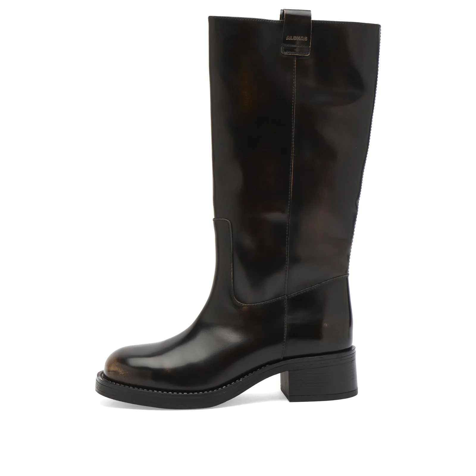 ALOHAS Sajan Vintage Effect Leather Boots - 1