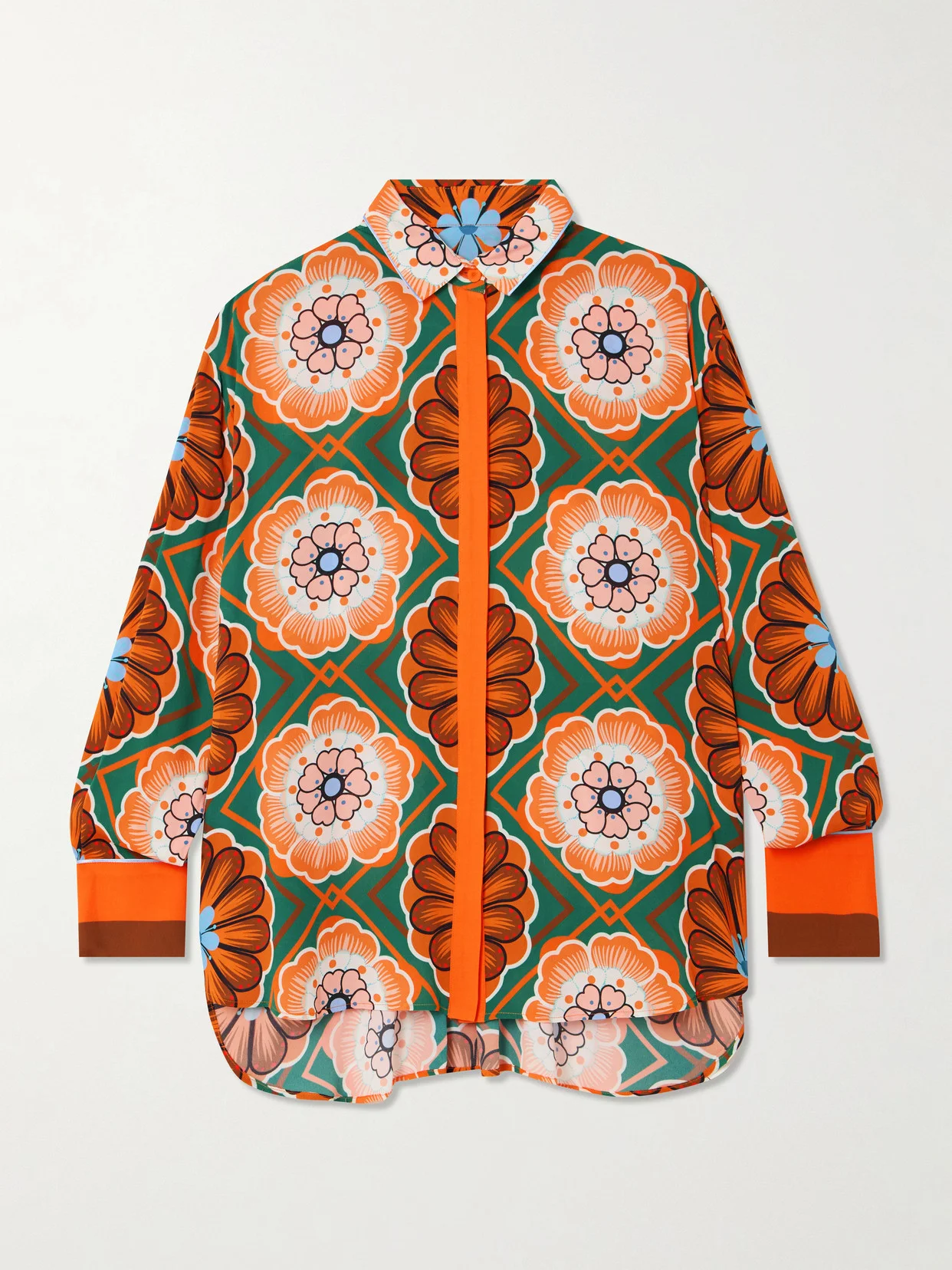 Nova Printed Crepe Shirt - 1
