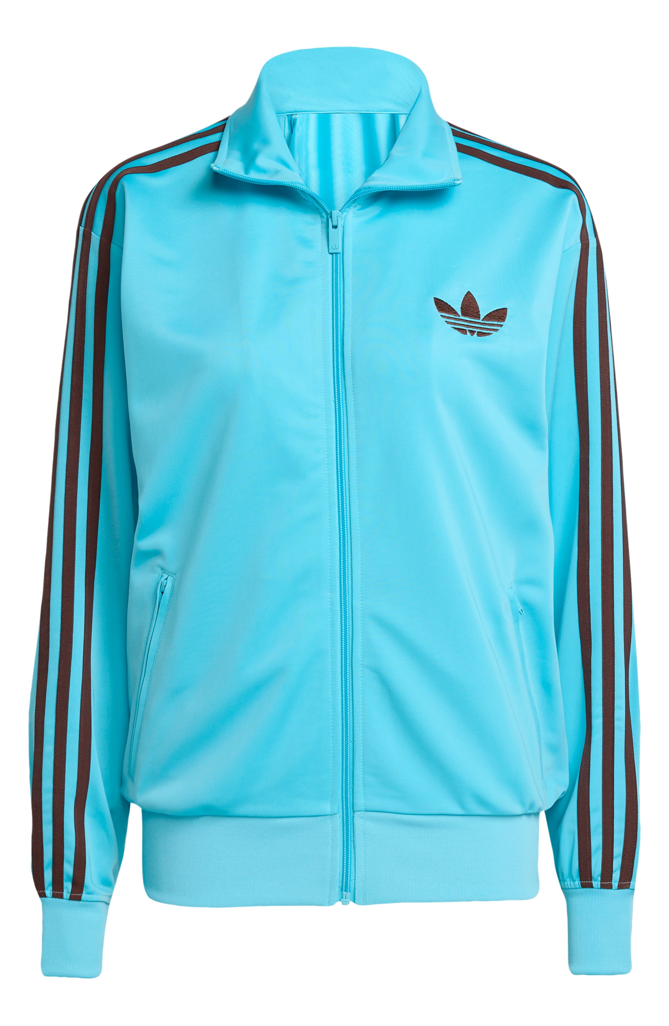 adidas Firebird Recycled Polyester Track Jacket in Blue/Auburn at Nordstrom - 4