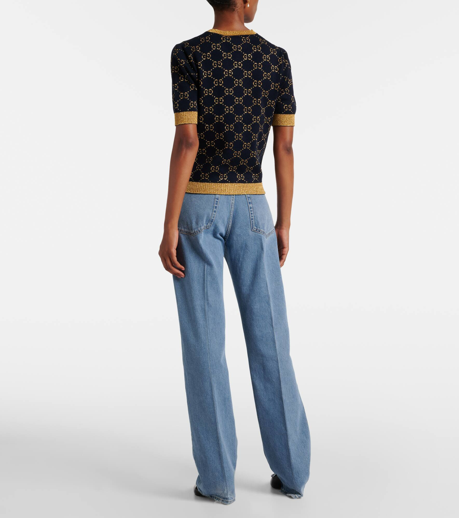 Cotton-blend lamé top - 3
