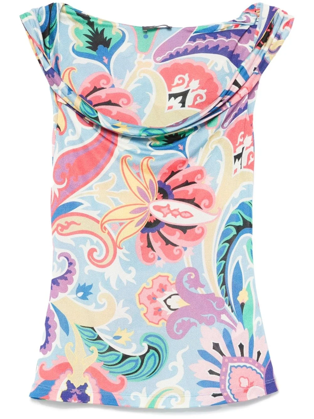 paisley-print tank top - 1