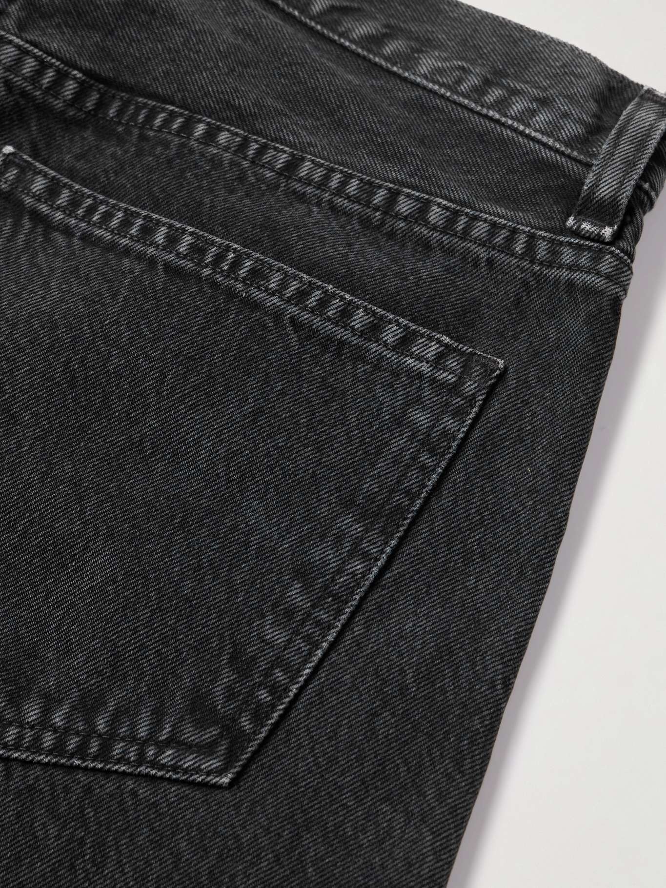 Balloon high-rise tapered organic jeans Black - 6