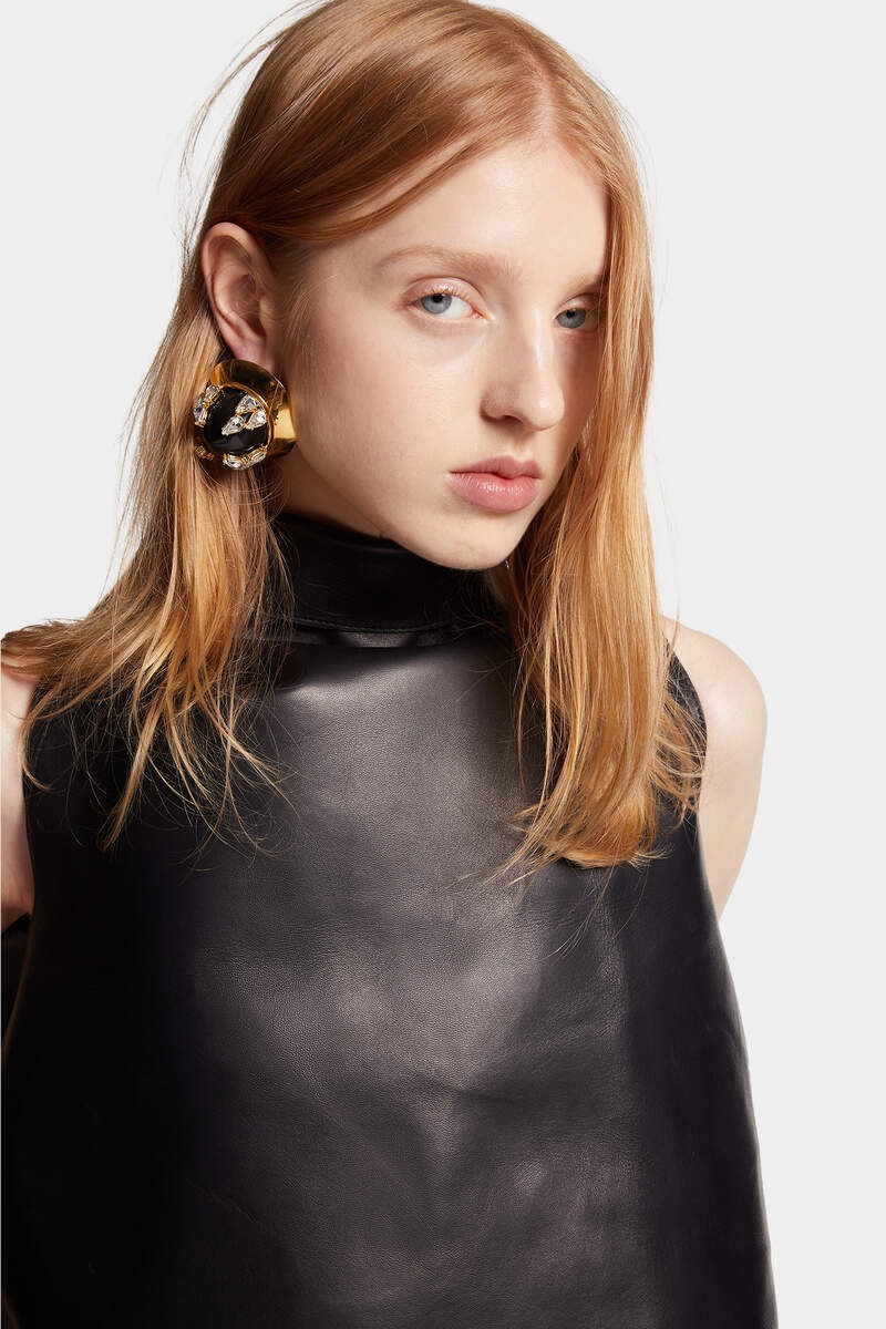LEATHER OBI TOP - 5