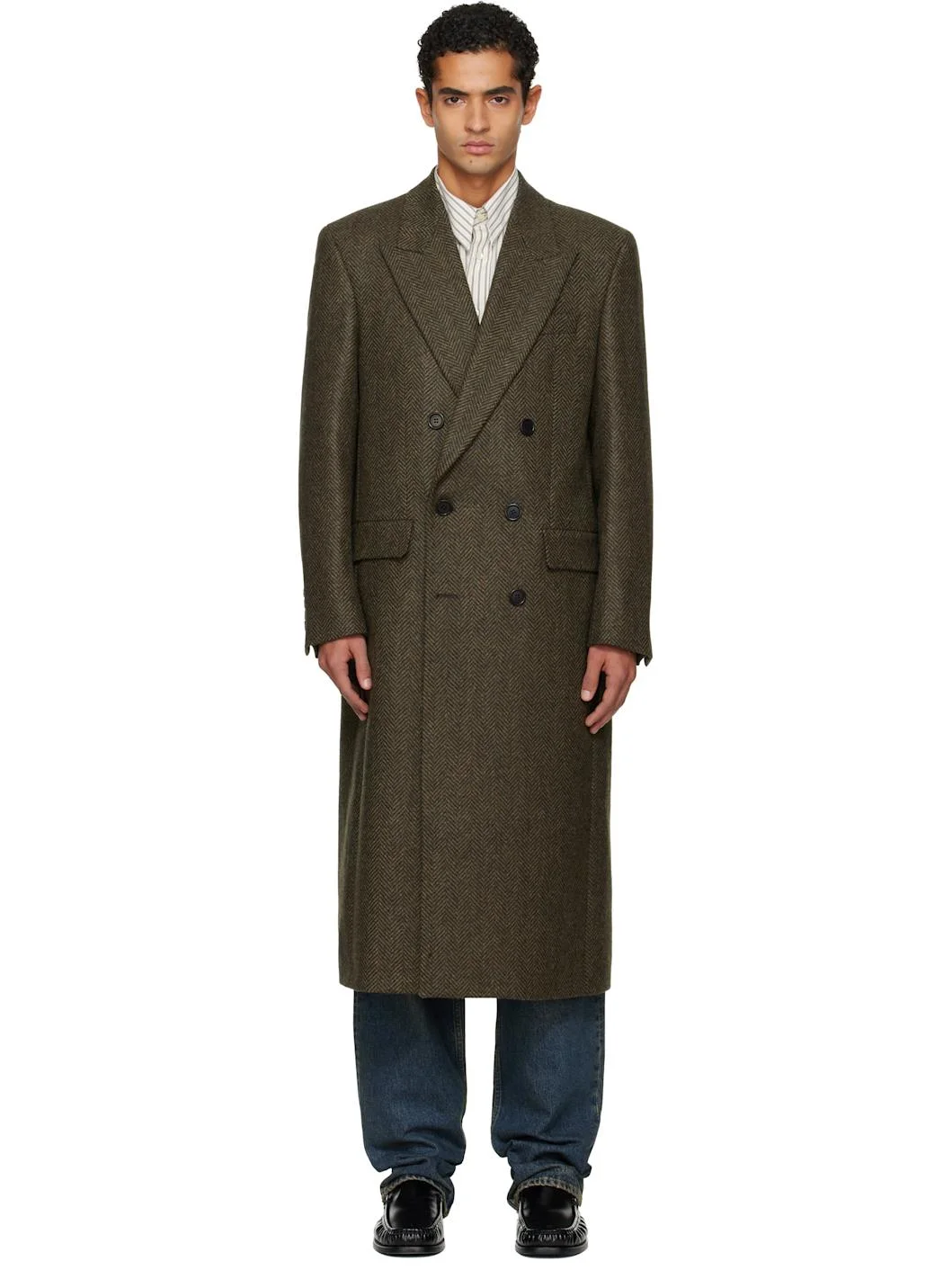Khaki DB Coat - 1