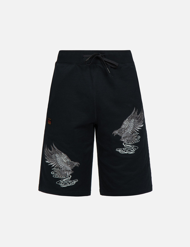 EAGLE EMBROIDERY SWEAT SHORTS 1
