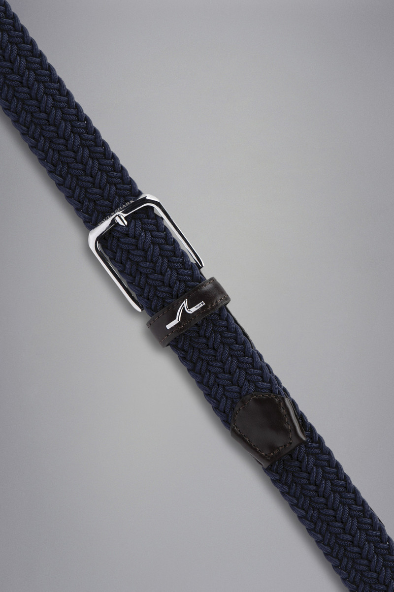 Paul & Shark LEATHER TRIMMED WOVEN ELASTIC BELT outlook