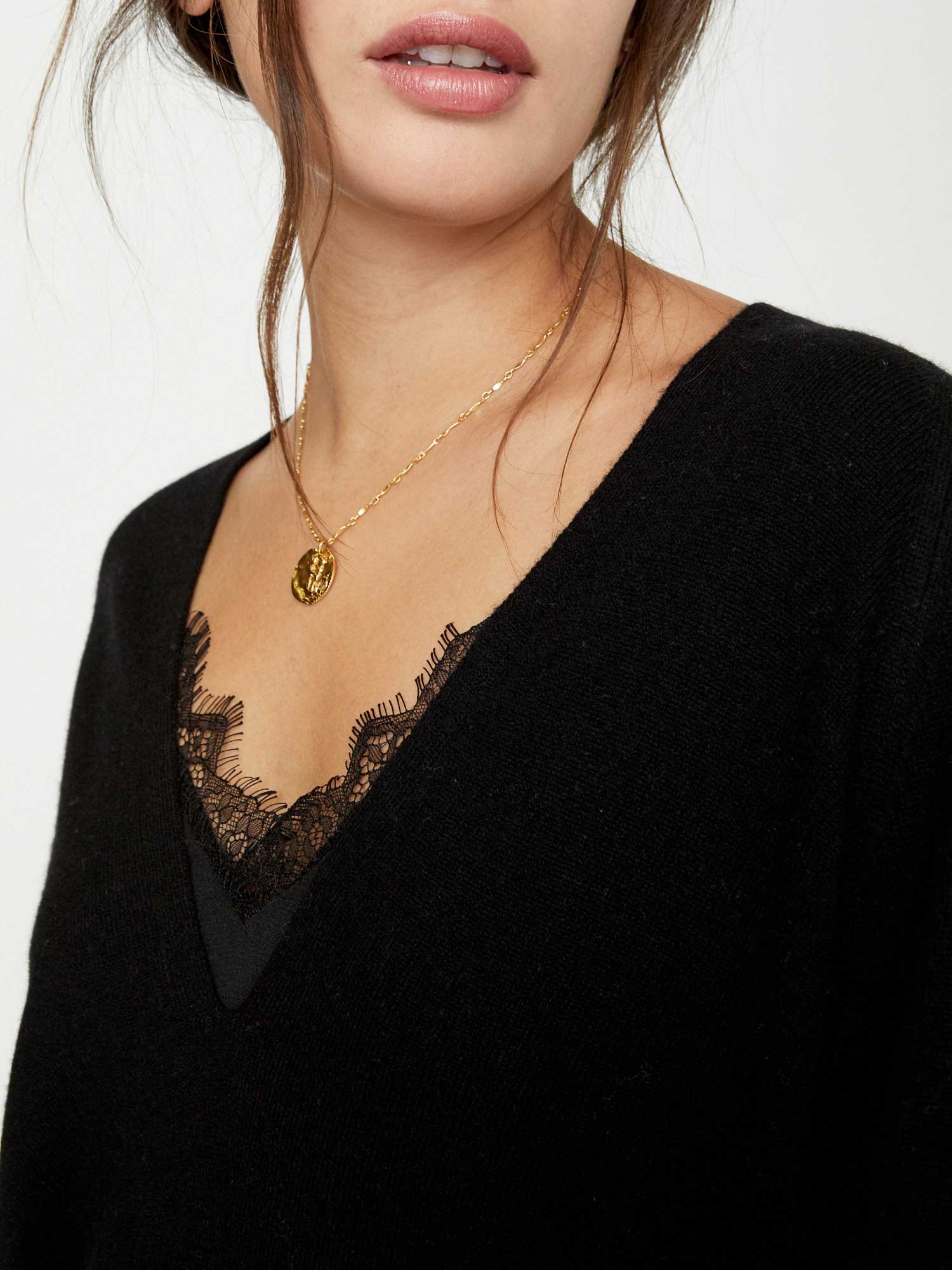 The Lace Vee Looker Pullover - 5