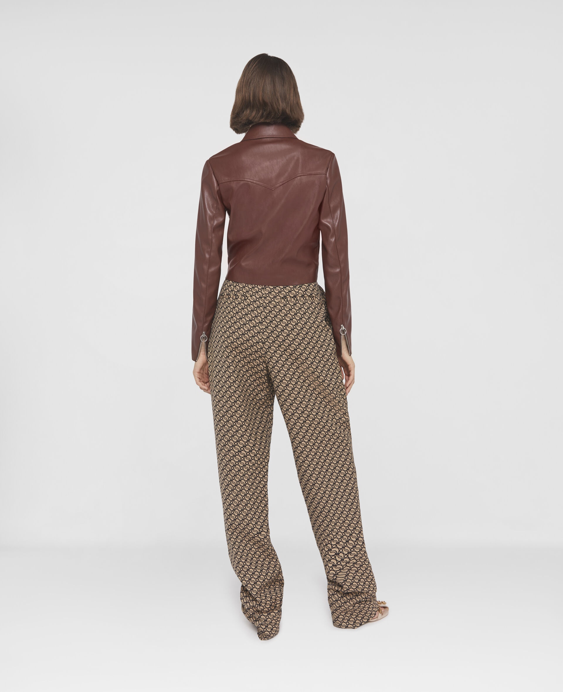 S-Wave Pleat Front Straight Leg Trousers - 4