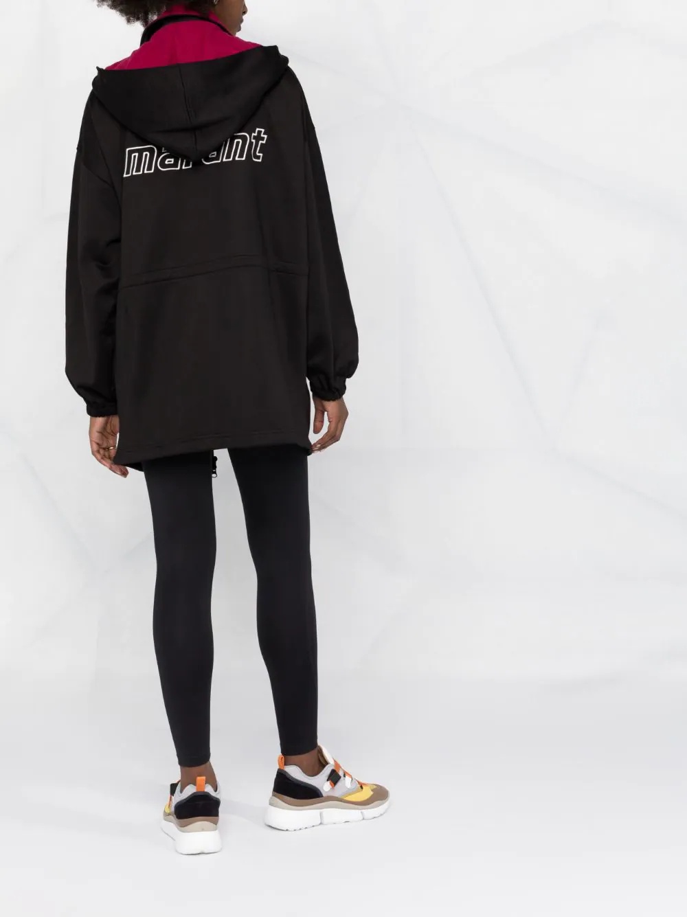 logo-print hooded jacket - 4