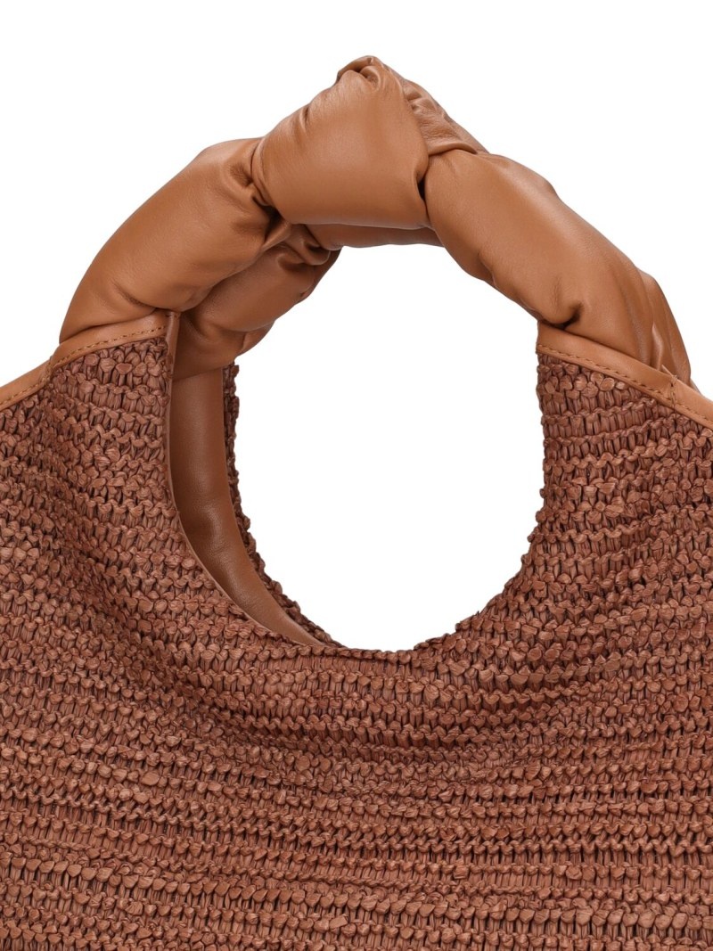 Castell raffia top handle bag - 4