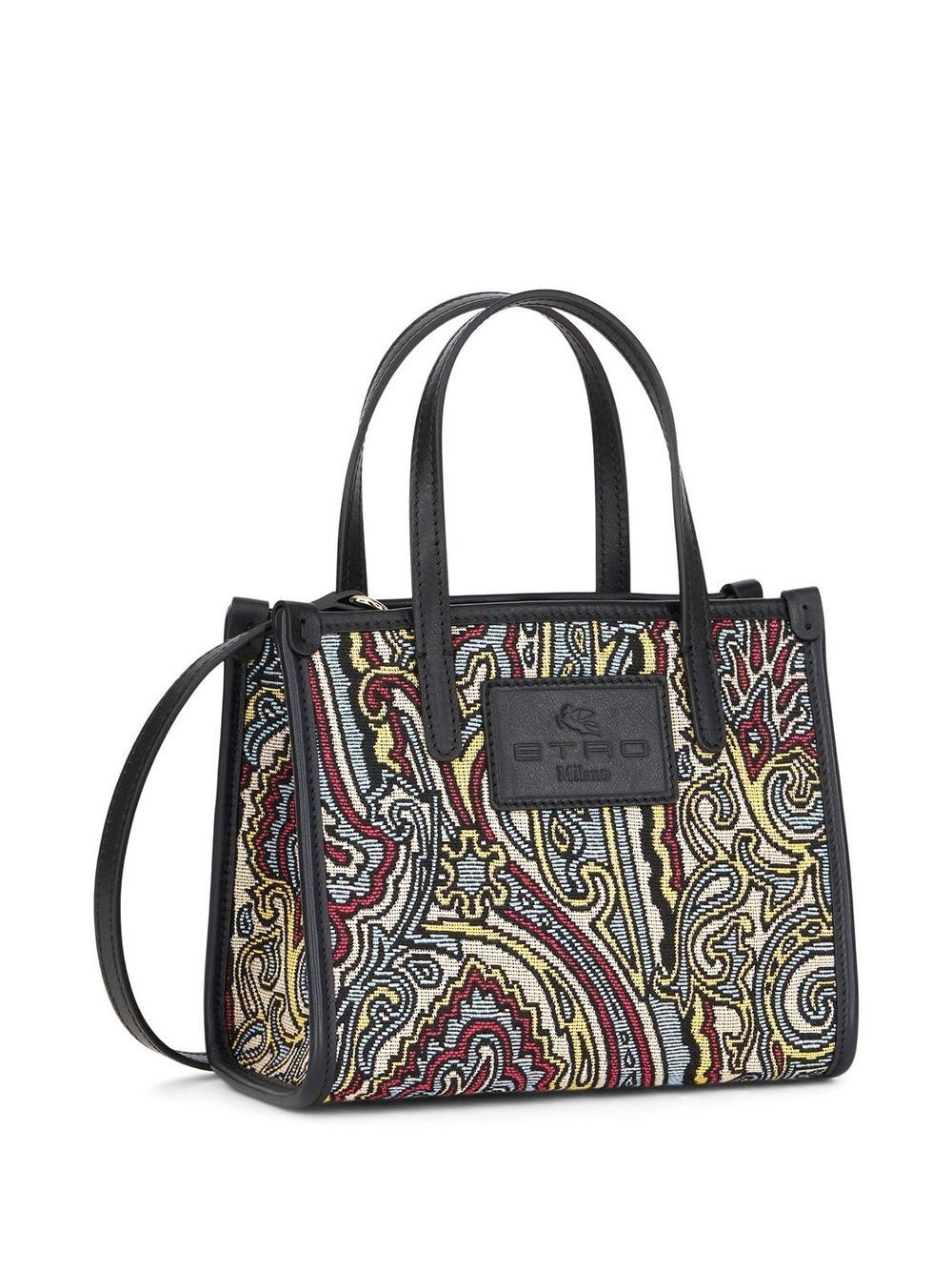 paisley jacquard tote bag - 4