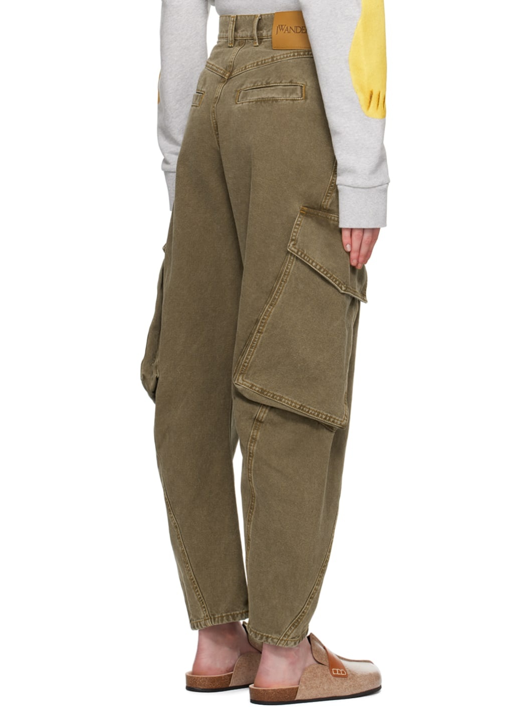 Khaki Twisted Trousers - 3