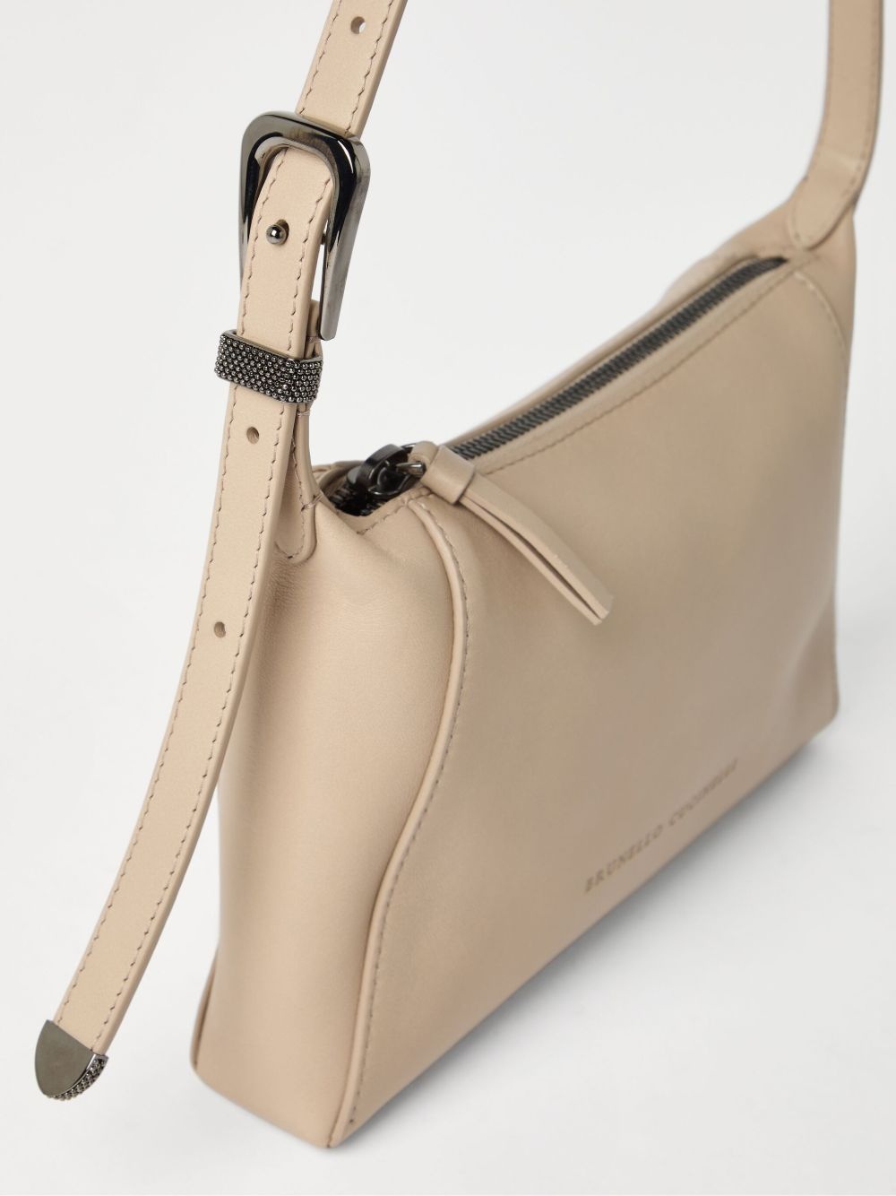 logo-debossed shoulder bag - 5