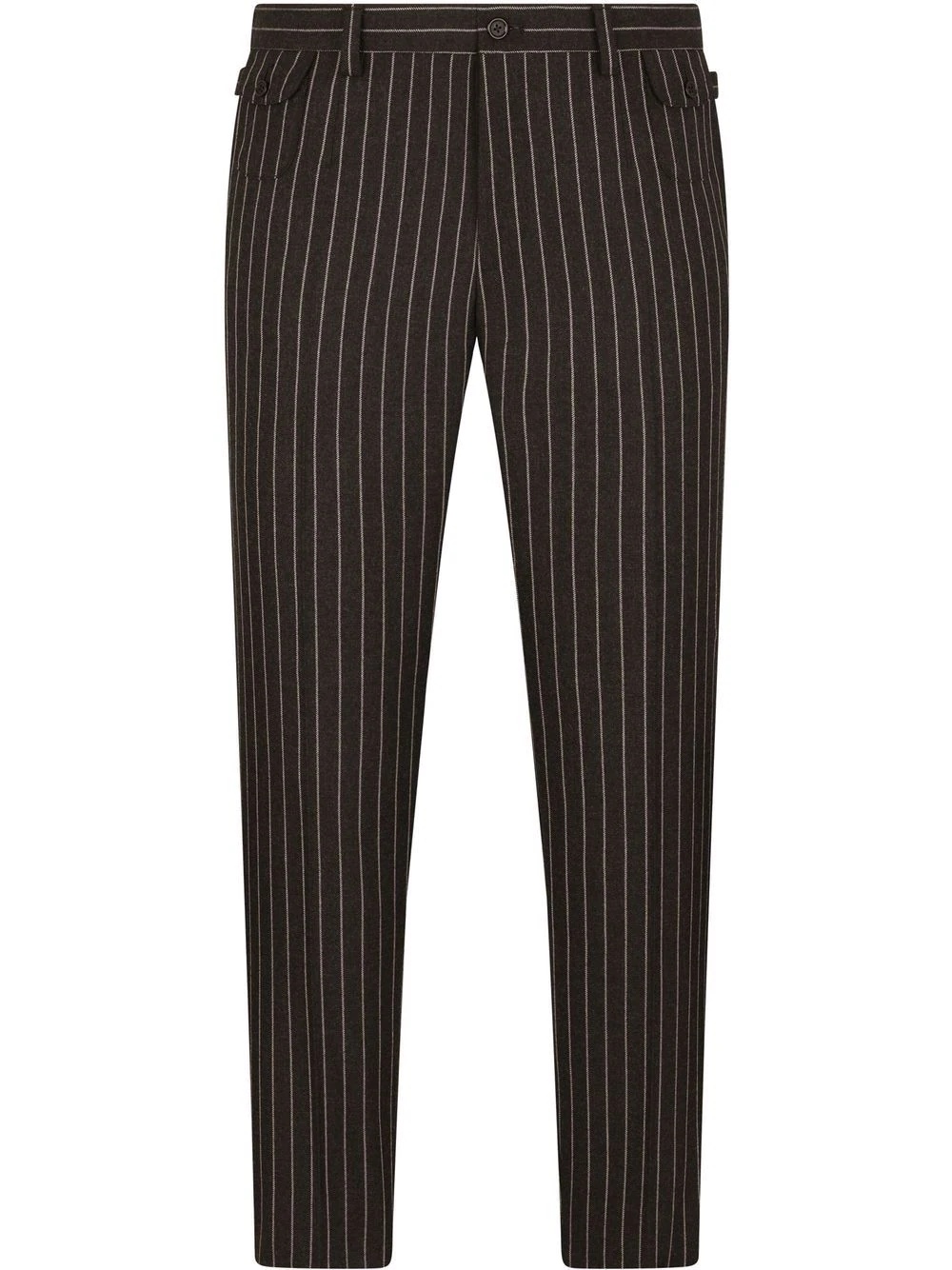 pinstripe-pattern tailored trousers - 1