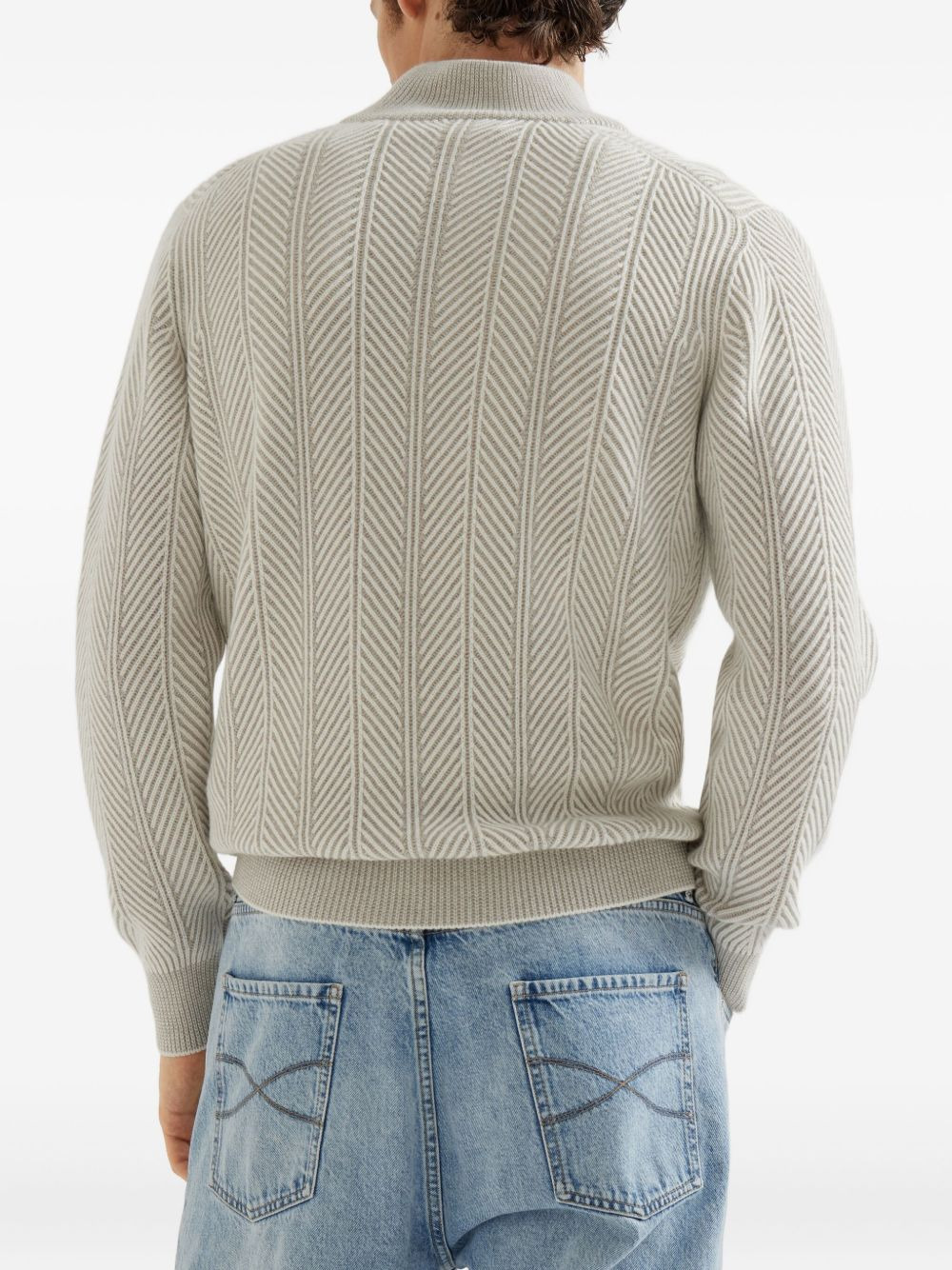 Brunello Cucinelli Men Cashmere Turtle Neck Jumper - 3