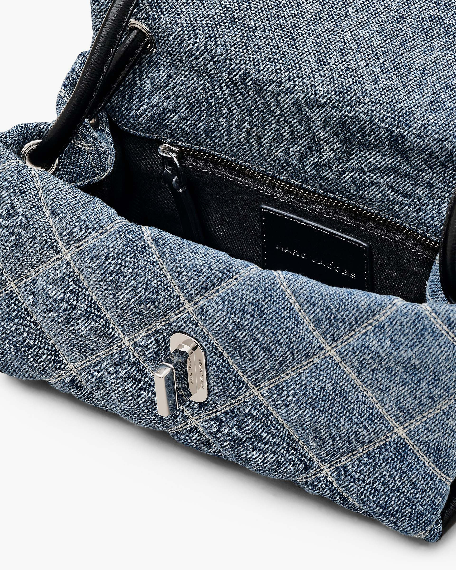 THE QUILTED DENIM MINI DUAL SHOULDER BAG - 4