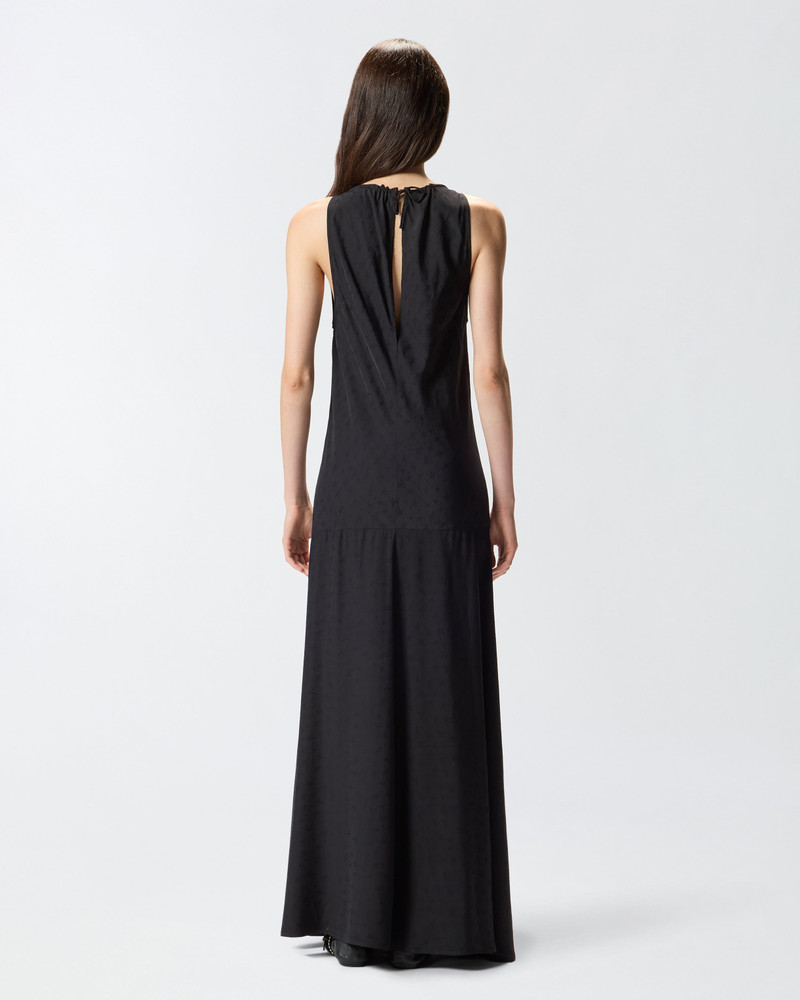 LONG VISCOSE JACQUARD DRESS 5