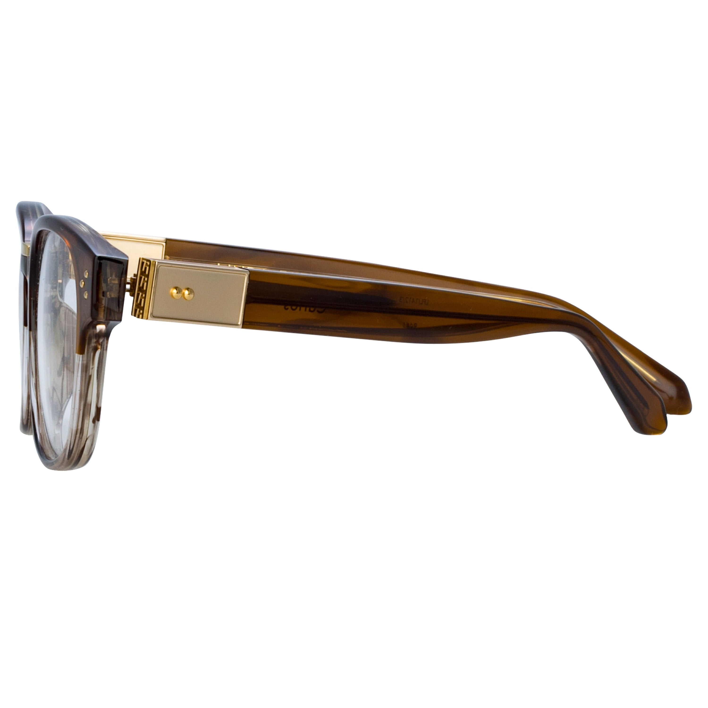 MEN'S CARLOS OPTICAL D-FRAME IN CARAMEL HORN - 7