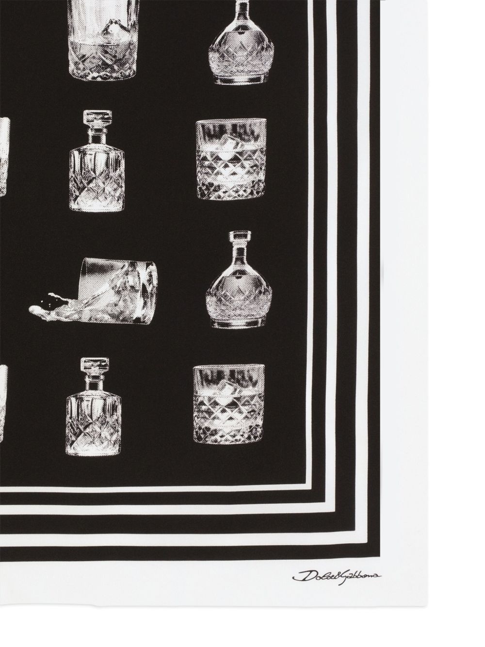 glass-print foulard - 2