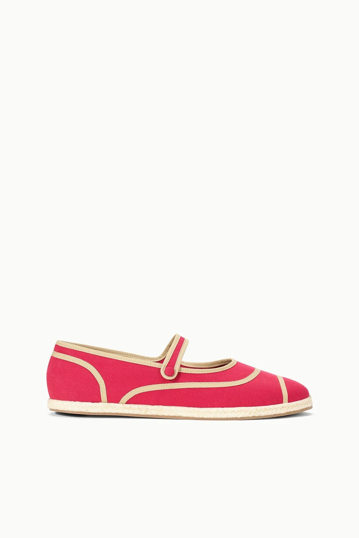 STAUD NORA ESPADRILLE FLAT ROUGE - 1