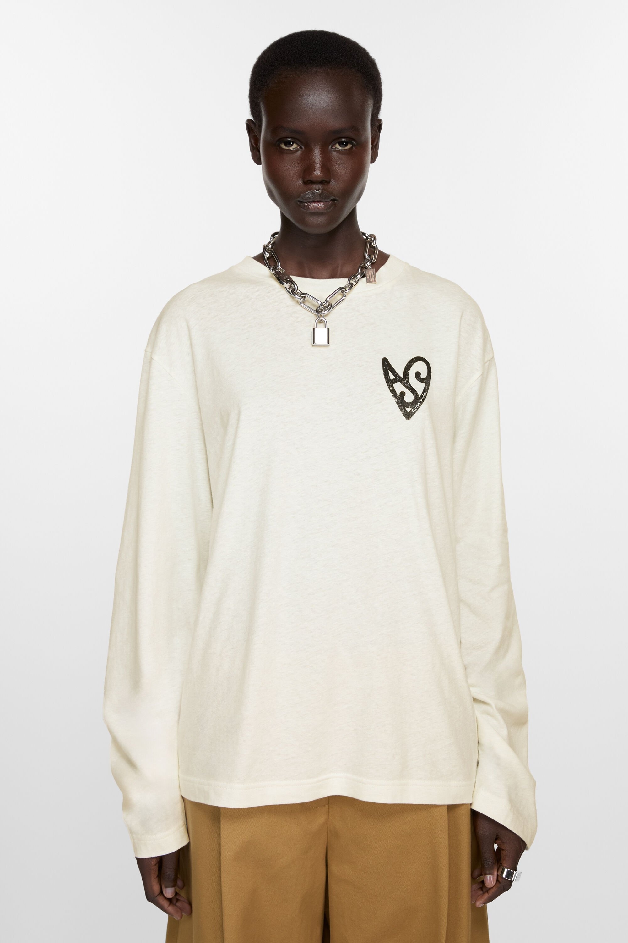 Logo t-shirt - Relaxed fit - Optic White - 2