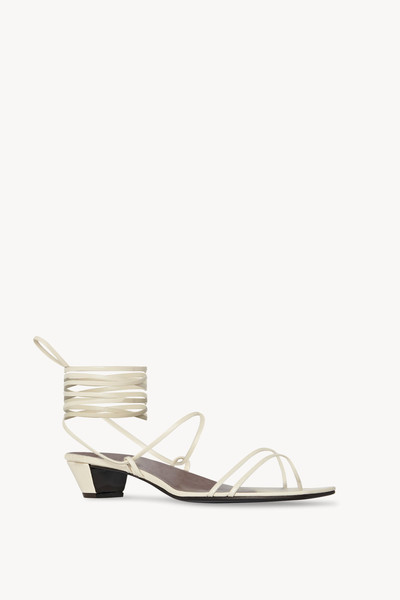 The Row Graphic Strap Kitten Heel in Leather outlook