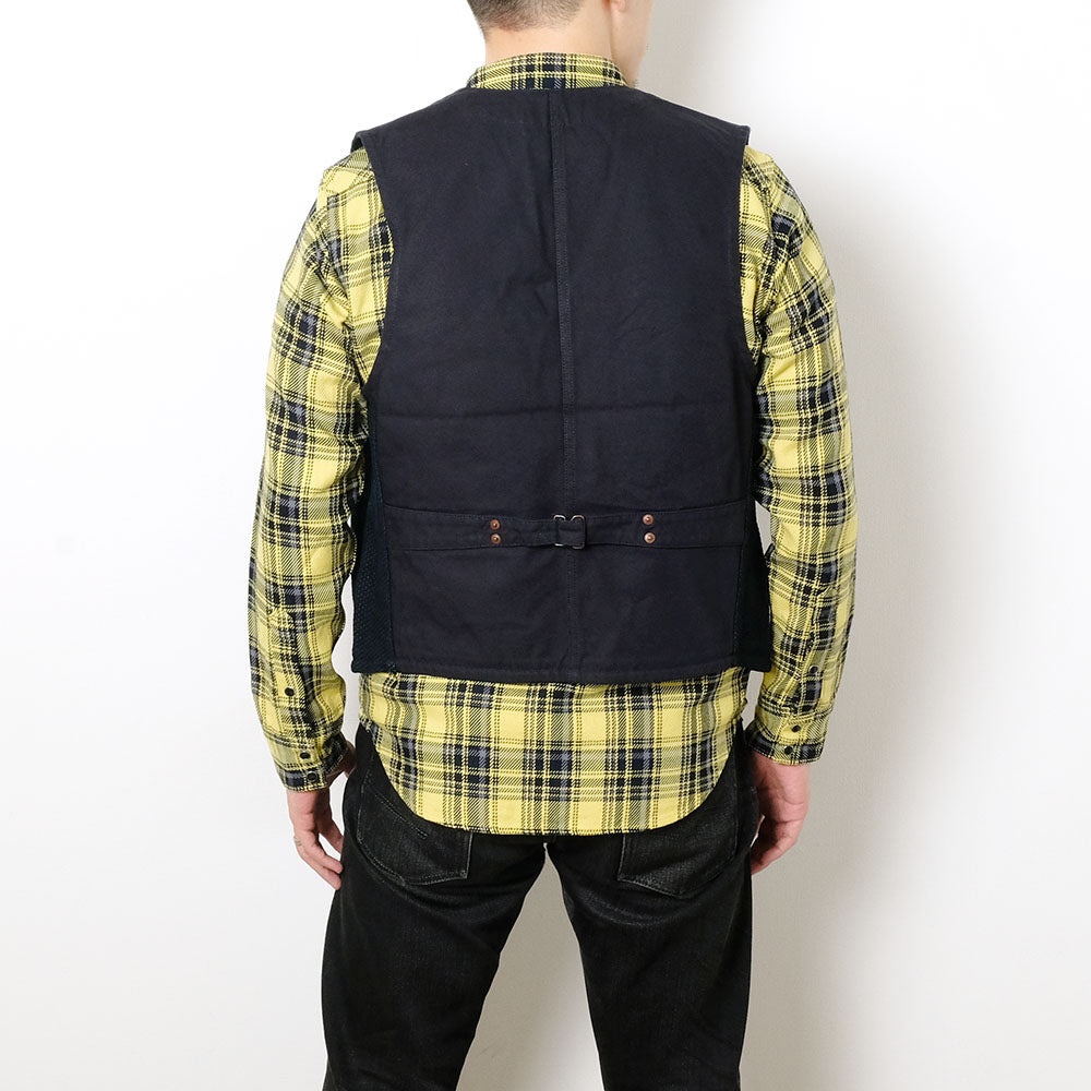 14oz INDIGO DOBBY WORK VEST - IHV-50 - 8