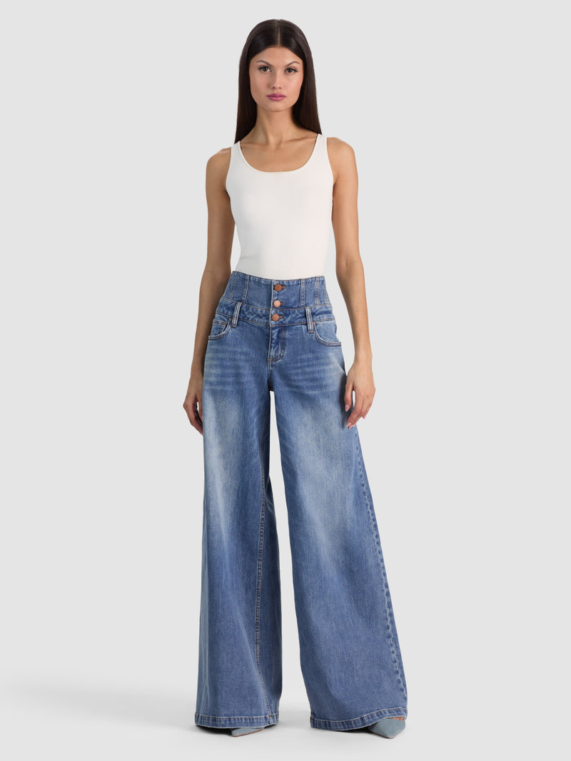 WHIT ULTRA HIGH BUTTON FRONT JEAN 3