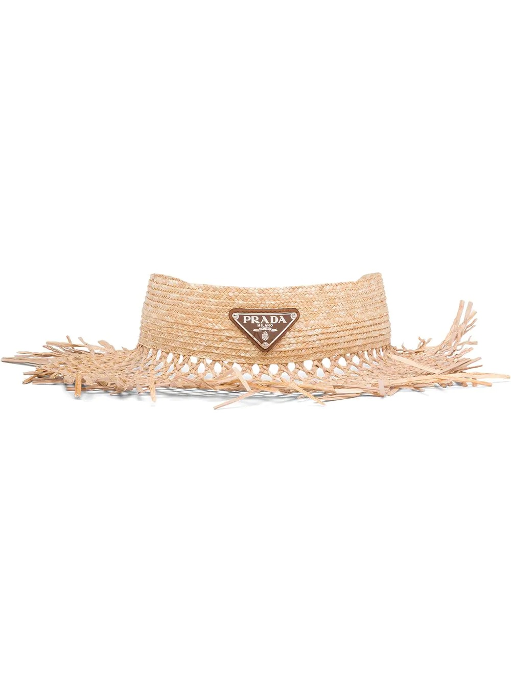 woven straw visor - 1